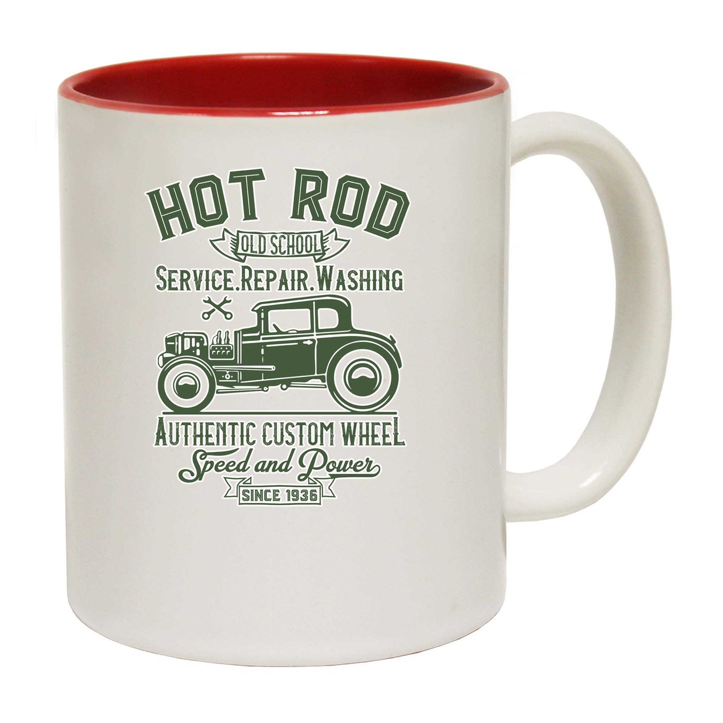 Hot Rod Old School Service Repair Washing - Funny Coffee Mug