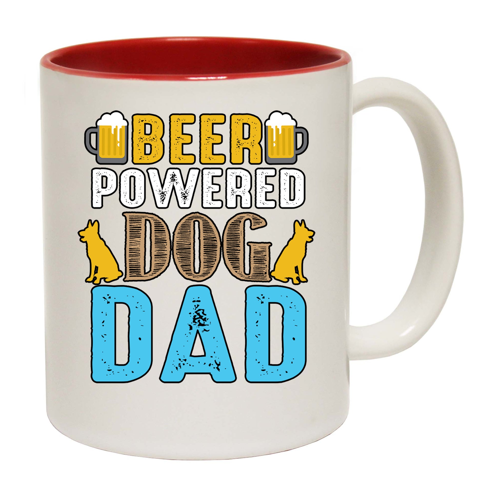 Beer Power Dog Dad Daddy - Funny Coffee Mug