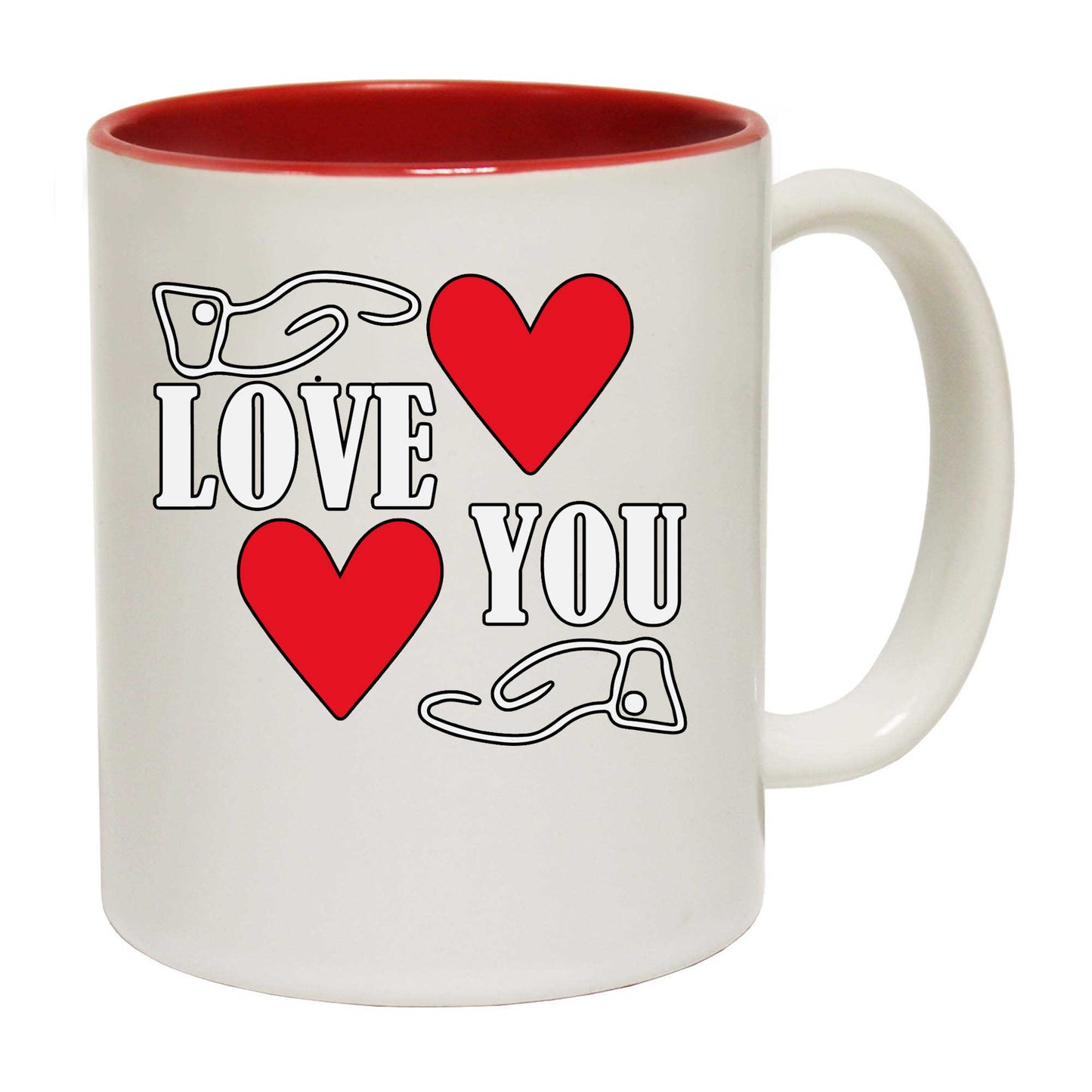 Love You Valentines Day - Funny Coffee Mug