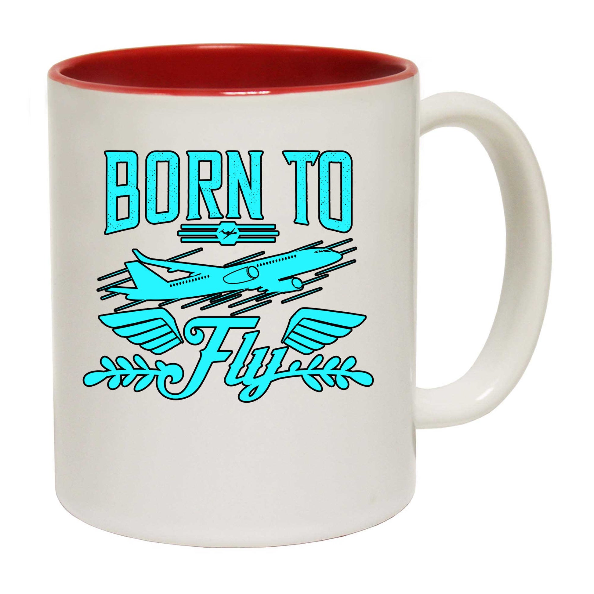 Born To Fly Aviation Plane Pilot - Funny Coffee Mug