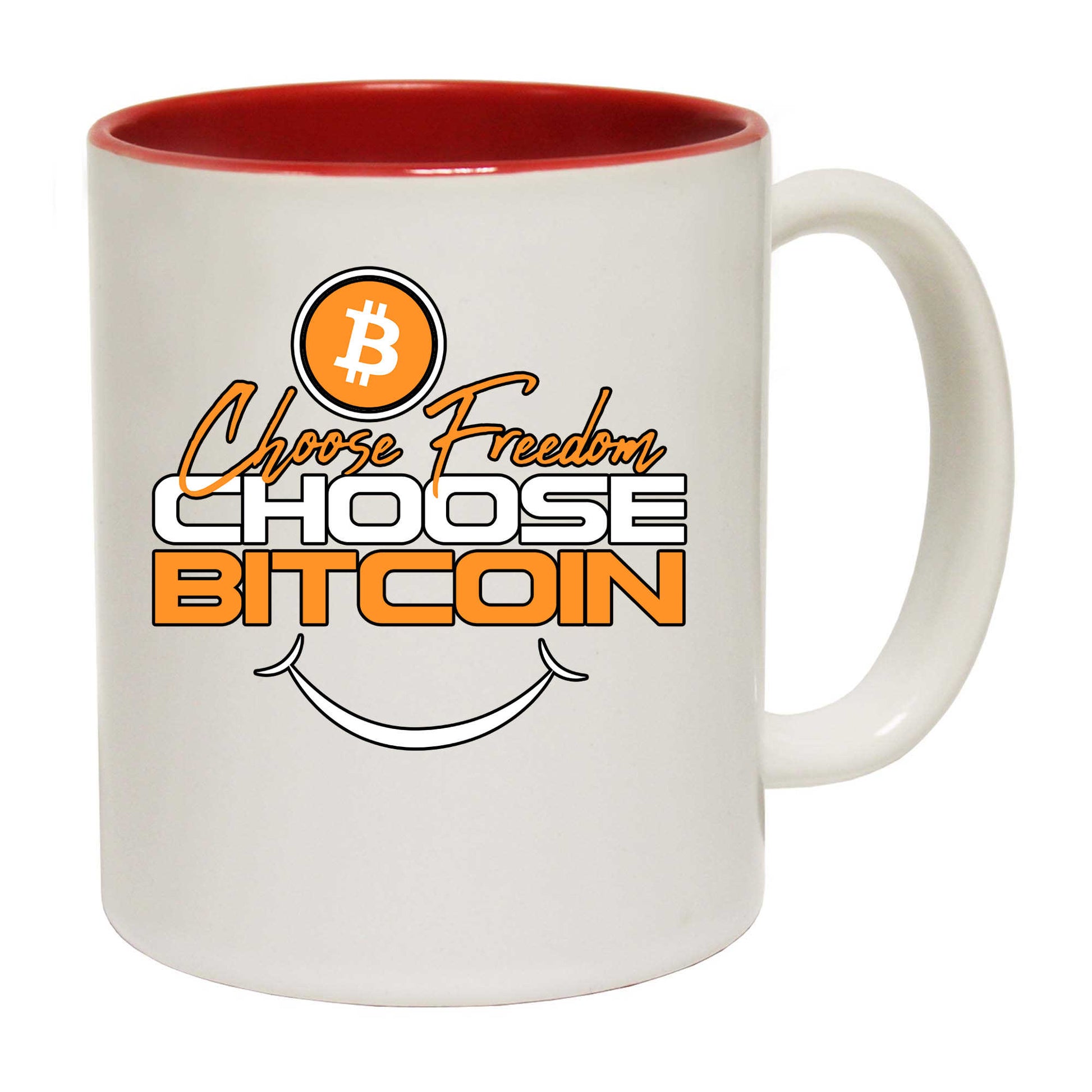 Choose Freedom Choose Bitcoin - Funny Coffee Mug