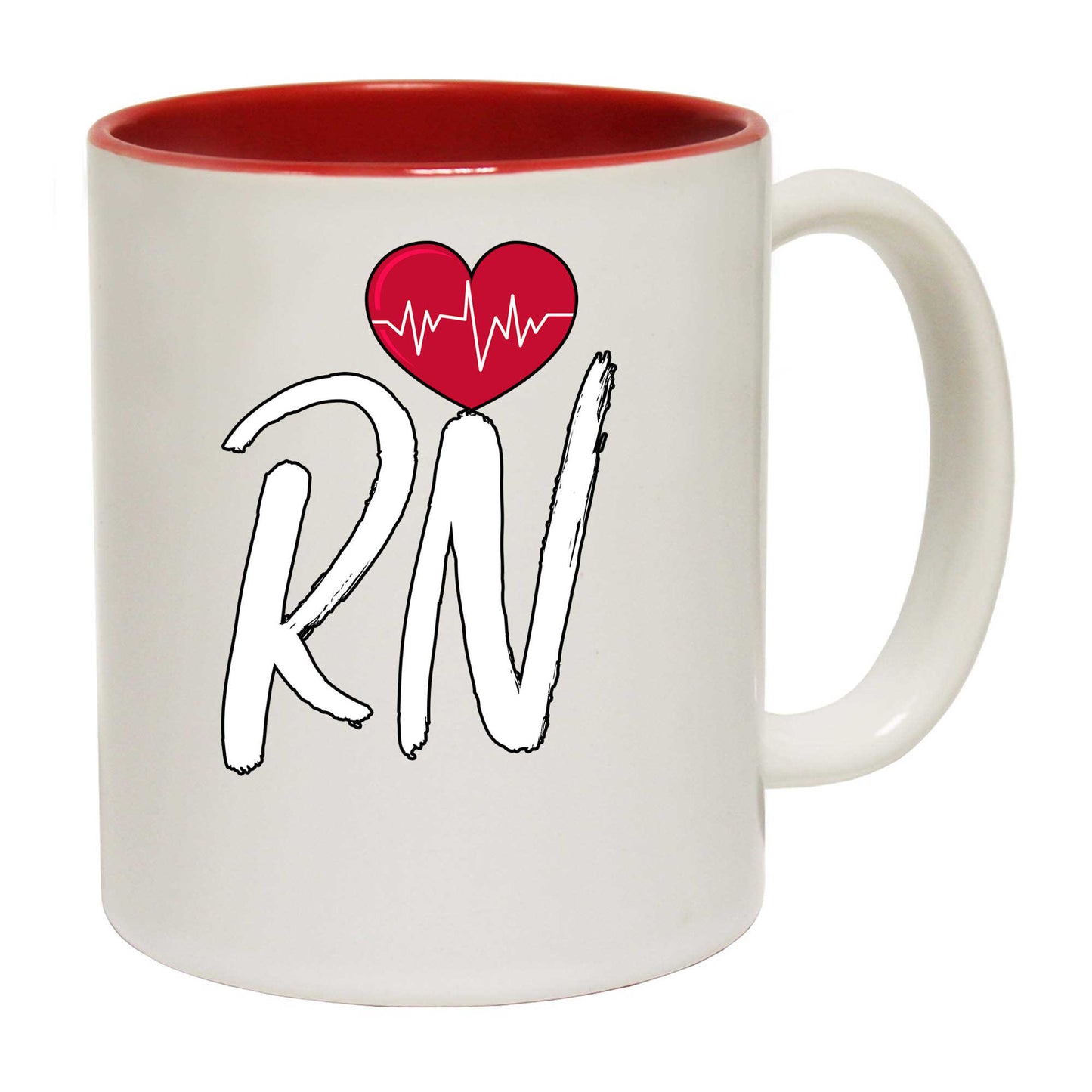 Rn Nurse Heart Nursing - Funny Coffee Mug