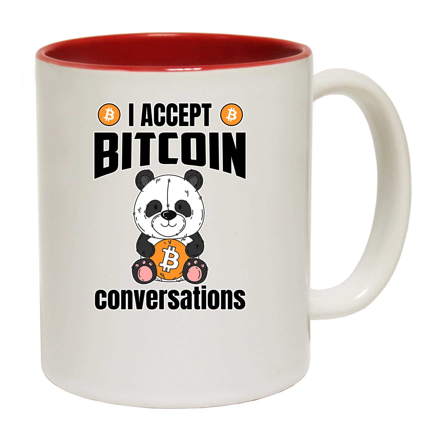 I Accept Bitcoin Conversations - Funny Coffee Mug