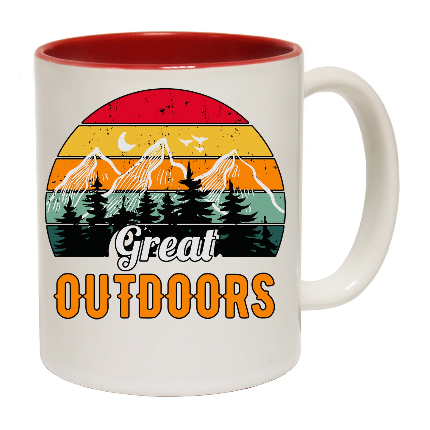 Great Outdoors Camping Camp Hiking - Funny Coffee Mug