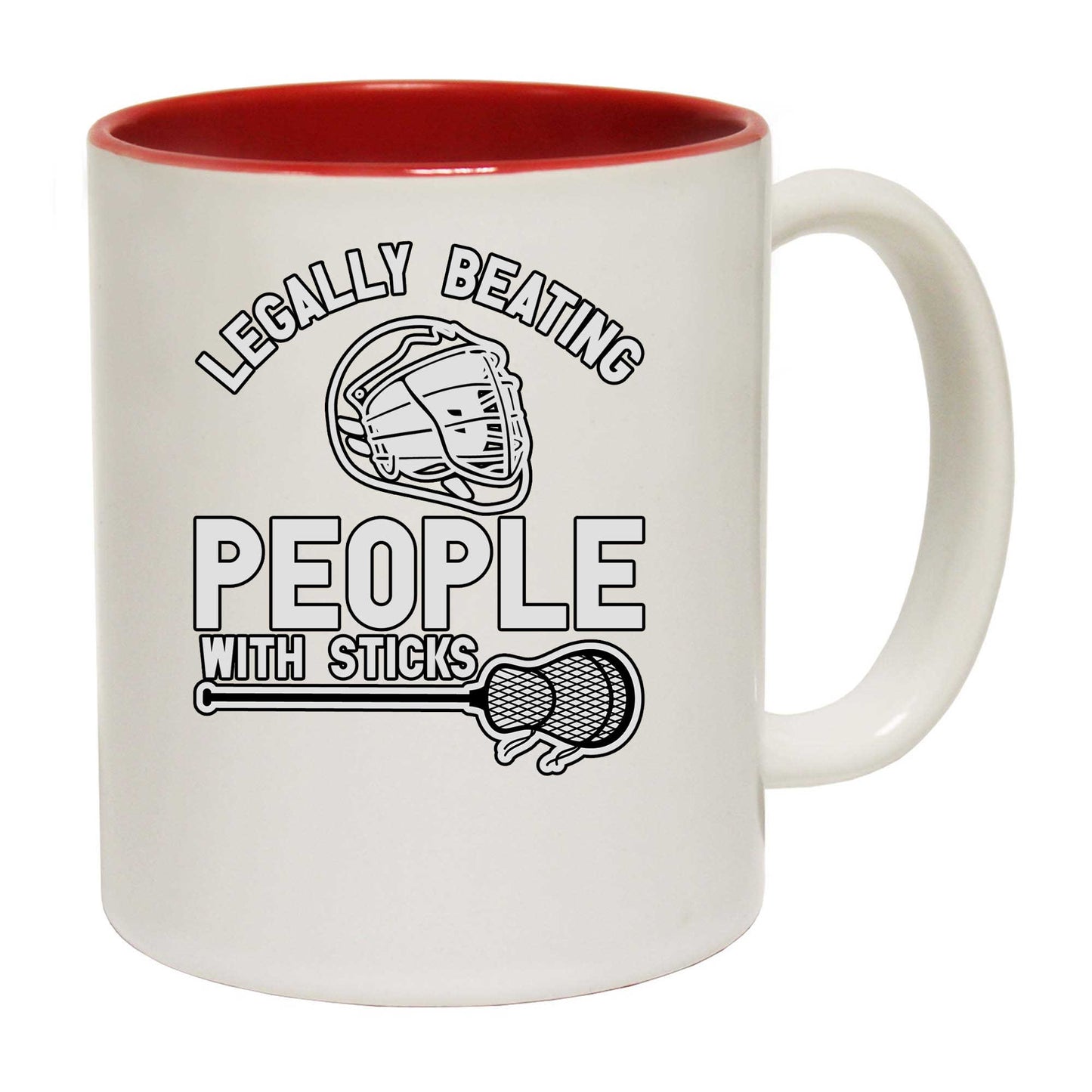 Legally Beating People With Sticks - Funny Coffee Mug