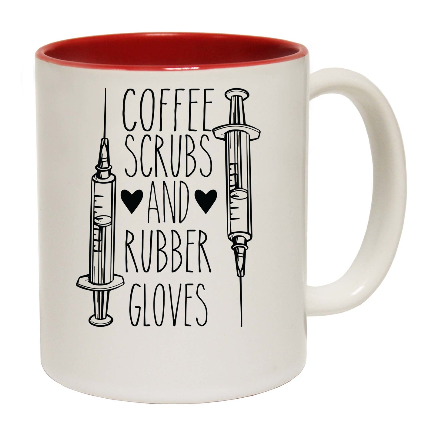 Coffee Scrubs And Rubber Gloves - Funny Coffee Mug