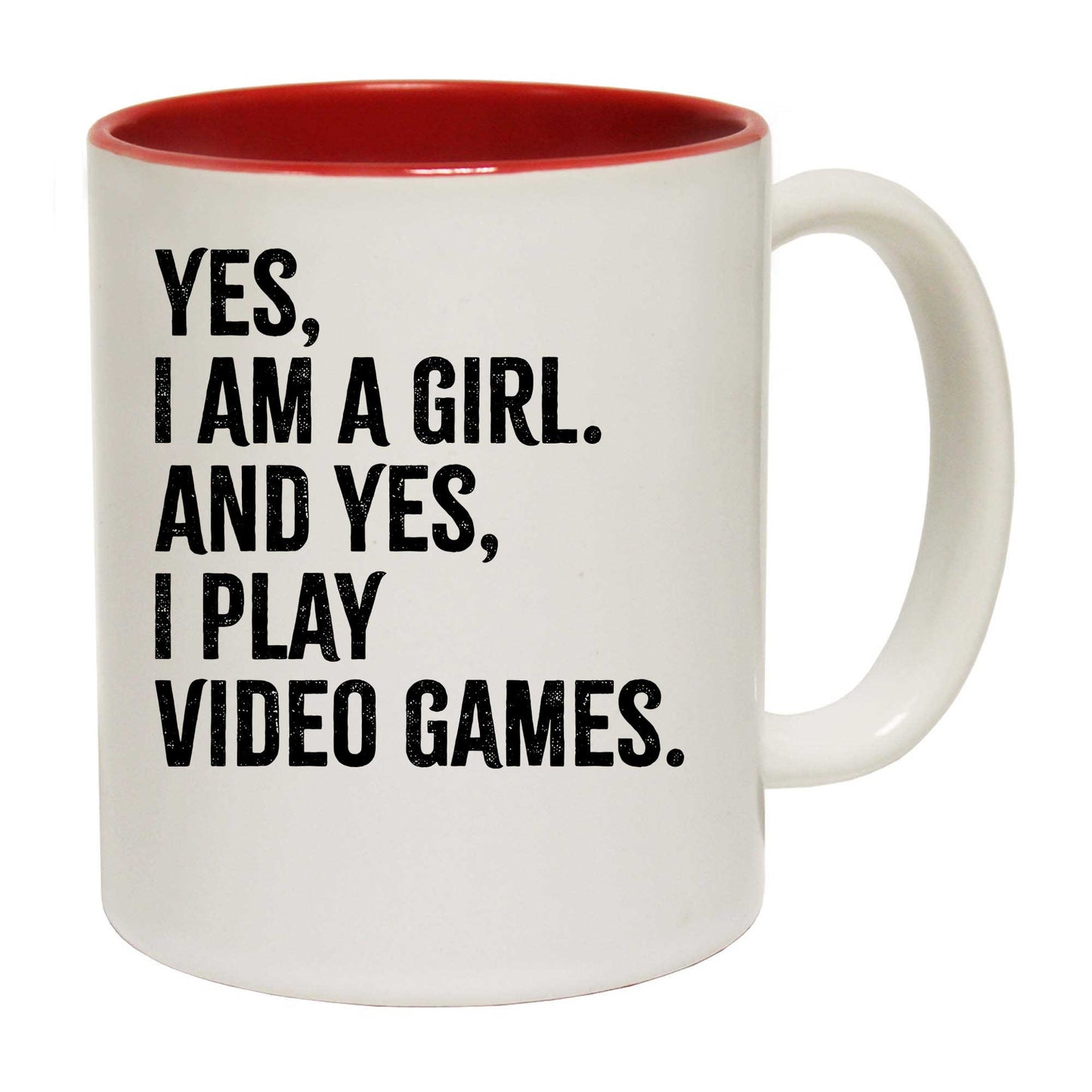 Gamer Yes I Am A Girl And Yes I Play Video Games - Funny Coffee Mug