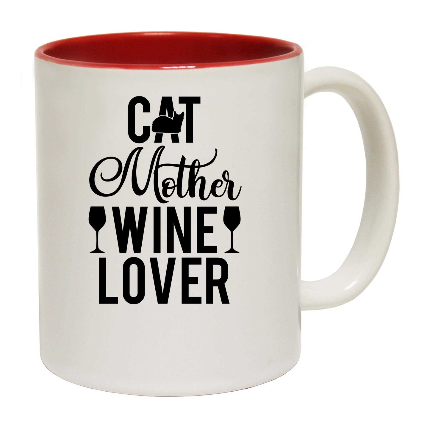 Cat Mother Wine Lover - Funny Coffee Mug