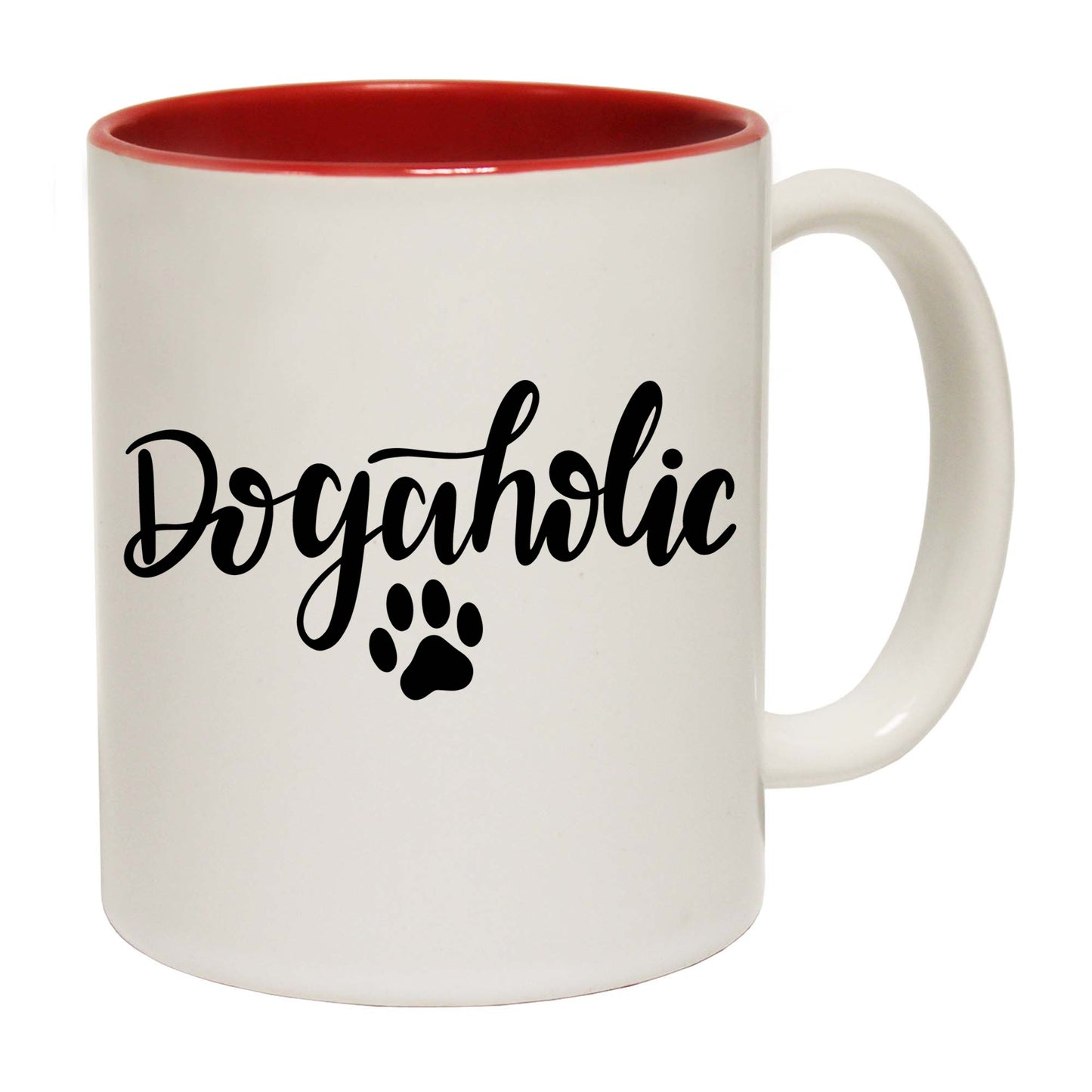 Dogaholic Dog Dogs Paw Print - Funny Coffee Mug