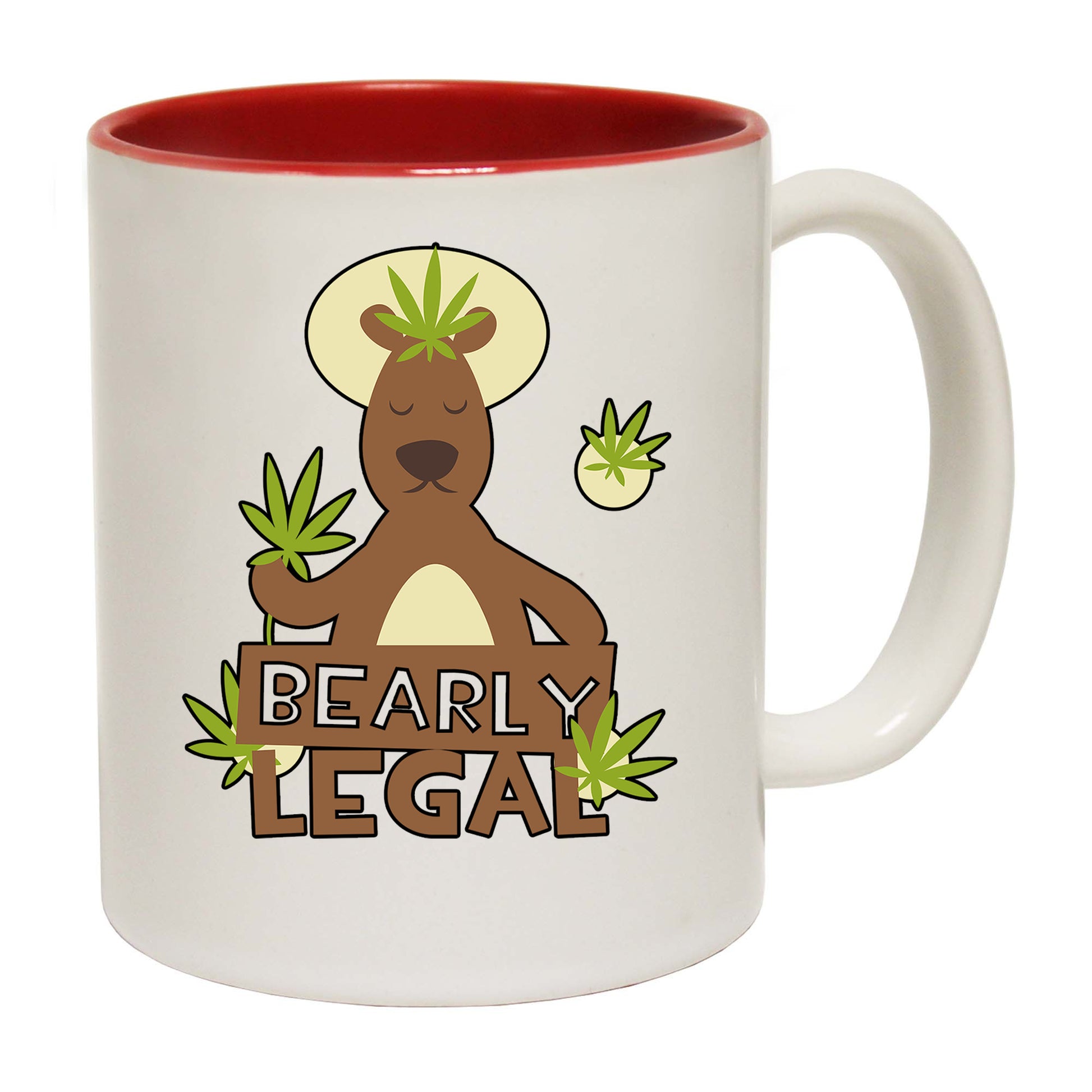 Bearly Legal Bear Weed - Funny Coffee Mug