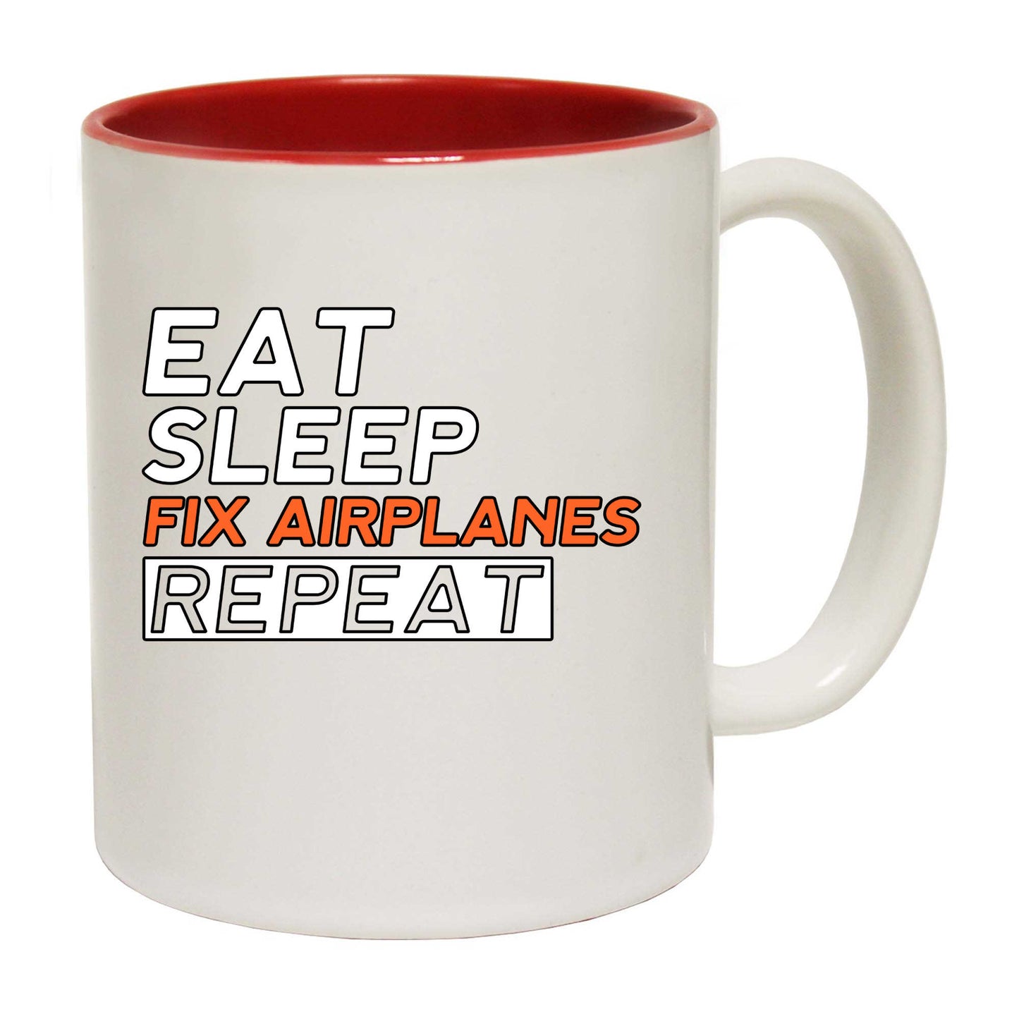 Aircraft Mechanic Eat Sleep Fix Airplanes - Funny Coffee Mug