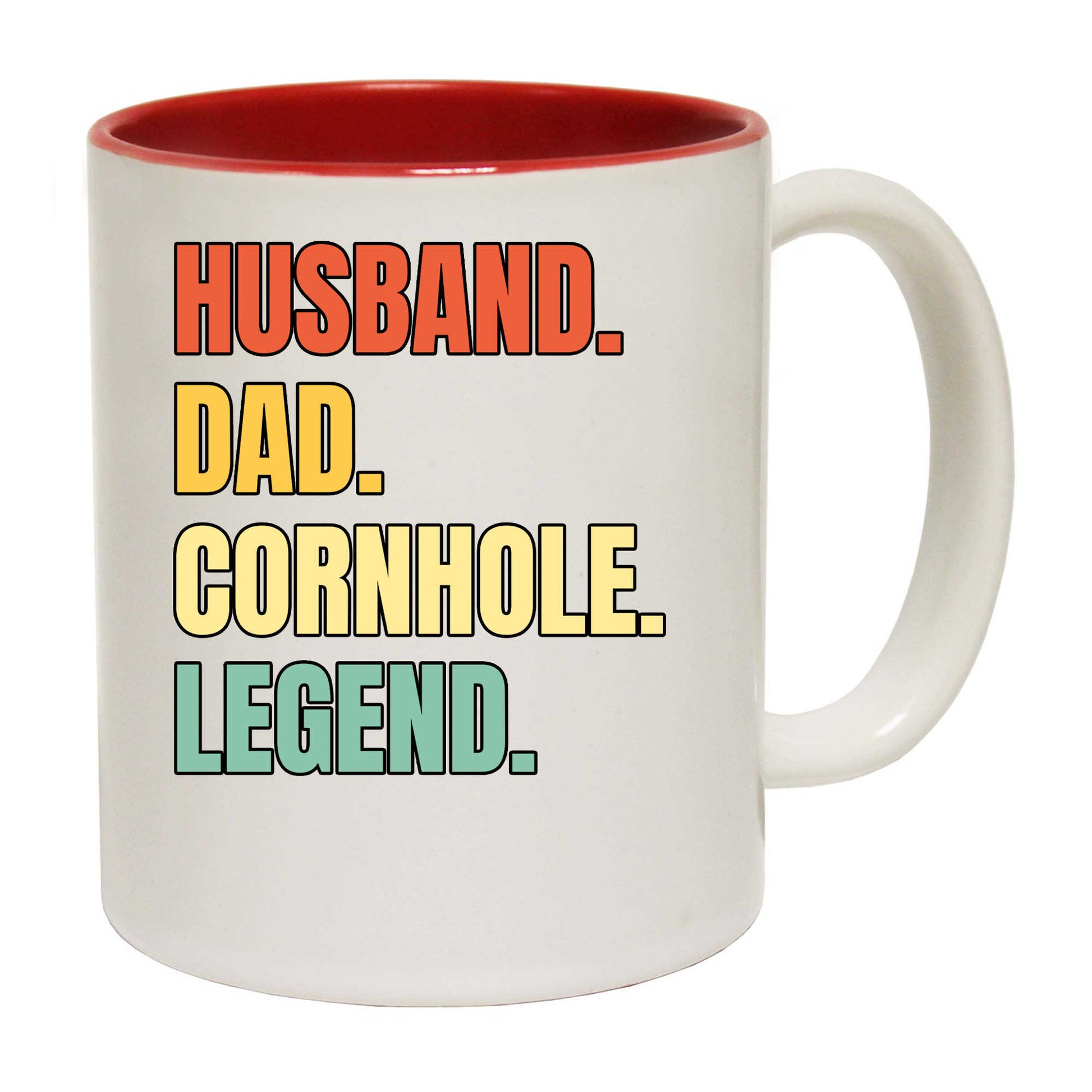 Husband Dad Cornhole Legend - Funny Coffee Mug