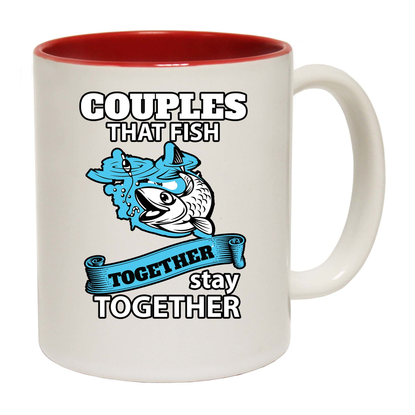 Fishing Couples That Fish Together - Funny Coffee Mug