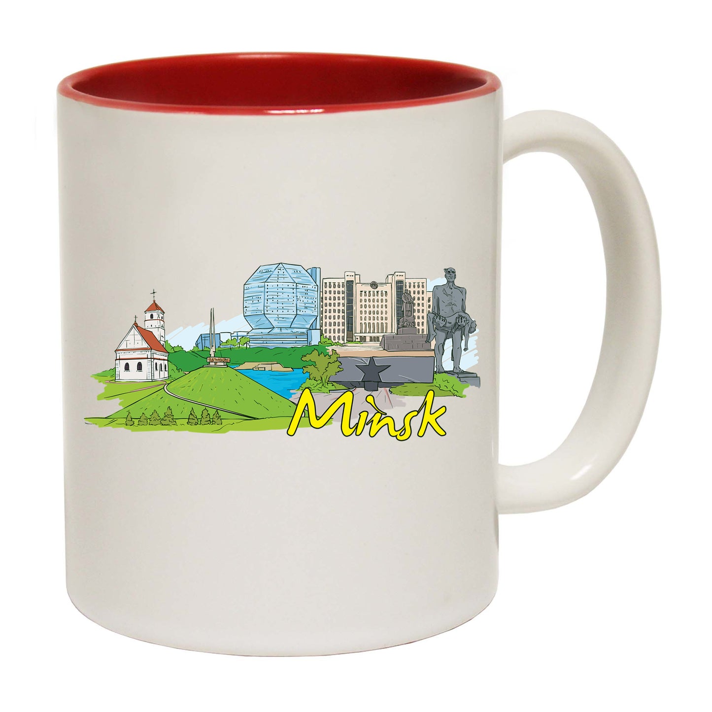 Minsk Belarus Country Flag Destination - Funny Coffee Mug