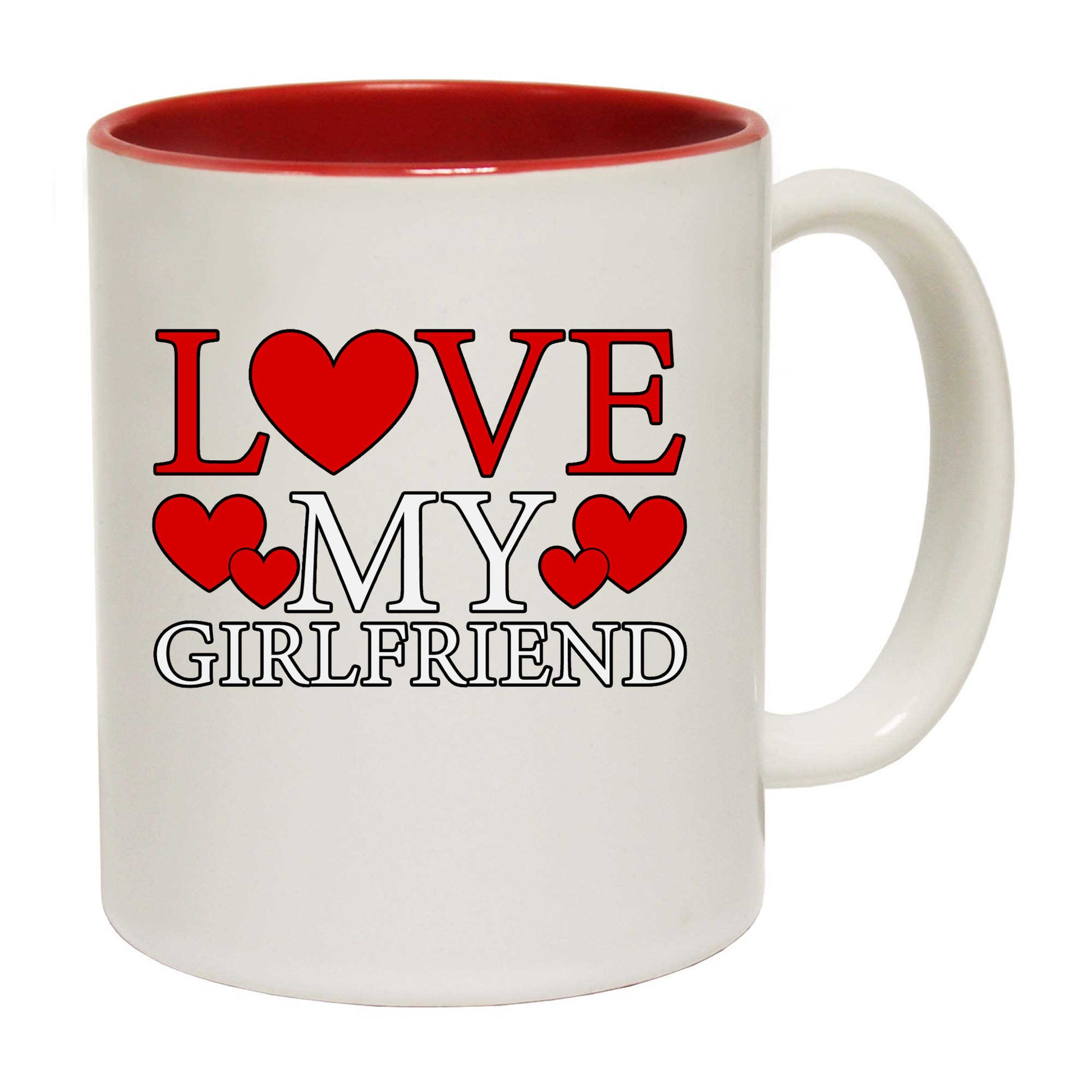 Love My Girlfriend Valentines Day - Funny Coffee Mug