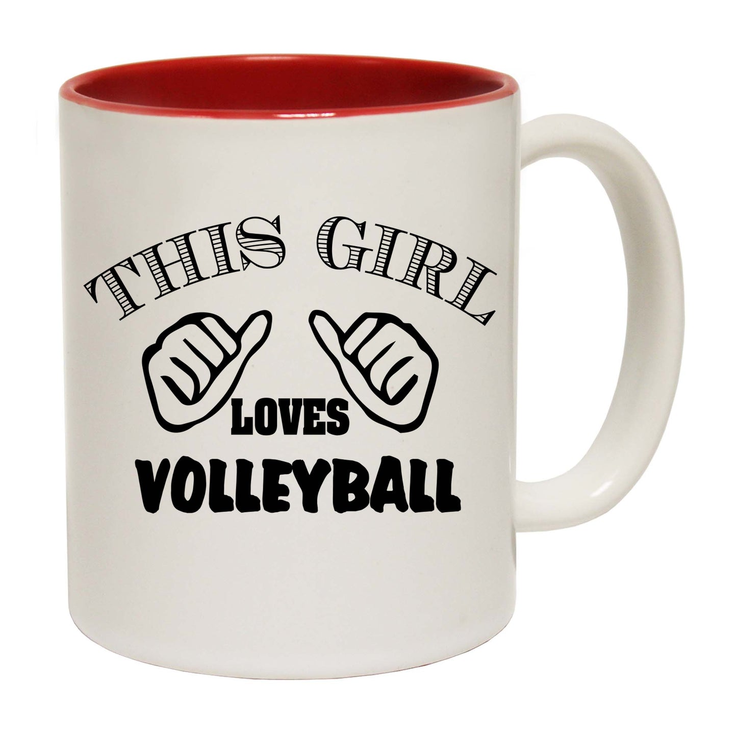 This Girl Loves Volleyball - Funny Coffee Mug