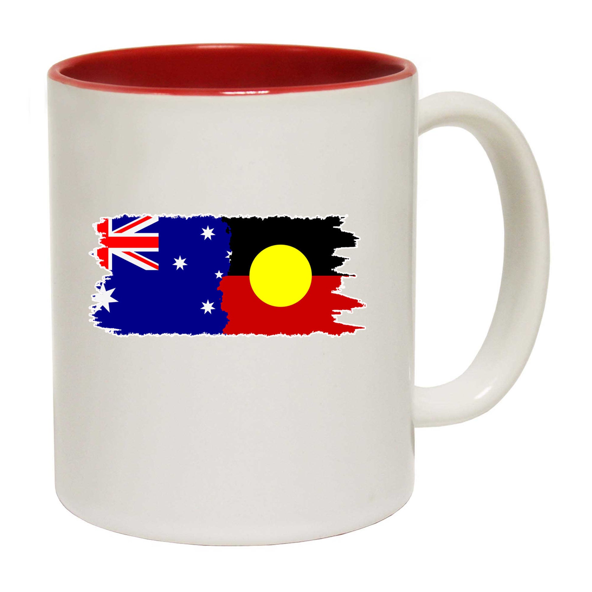 Australia Aboriginal Flag Joined United As One - Funny Coffee Mug