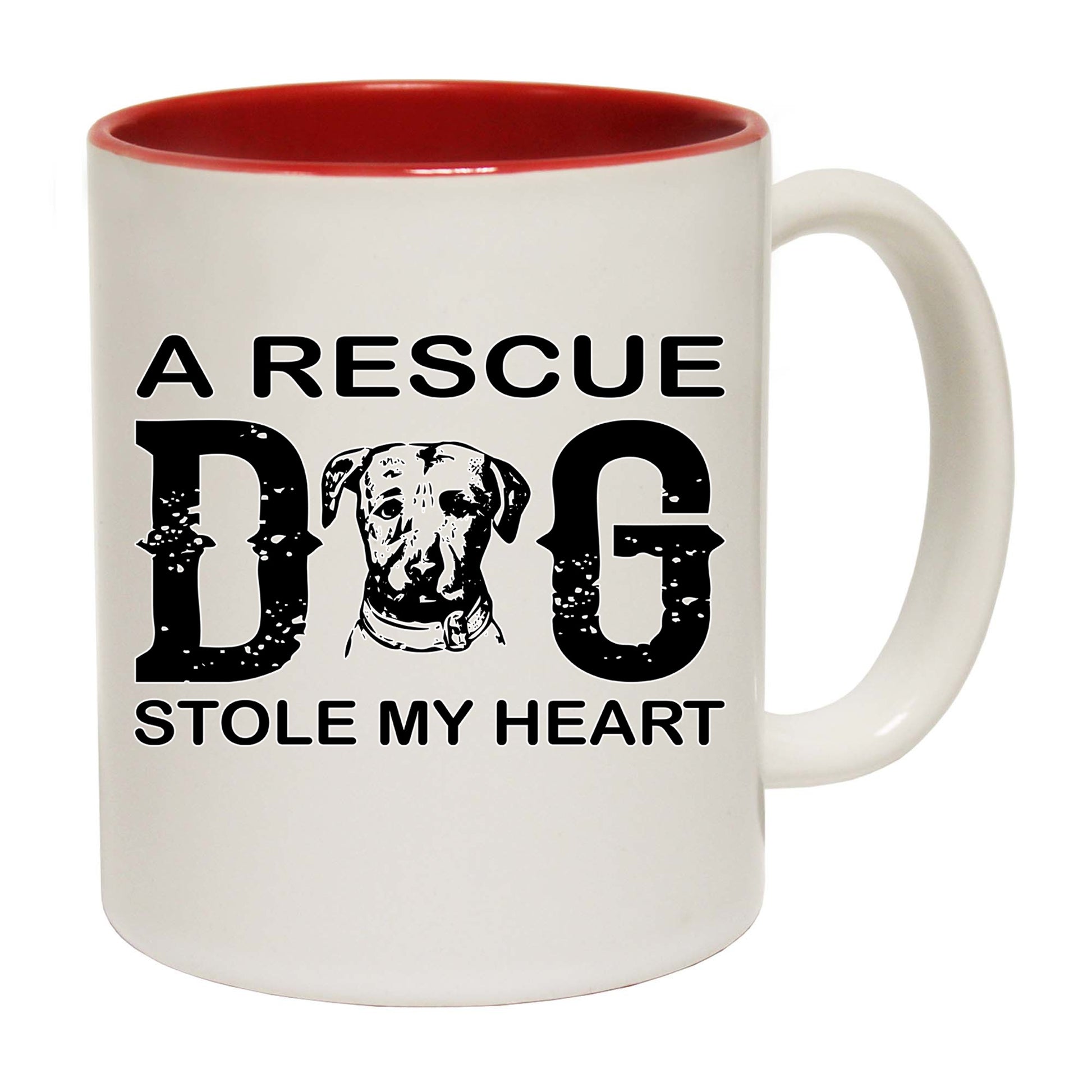 A Rescue Dog Stole My Heart - Funny Coffee Mug