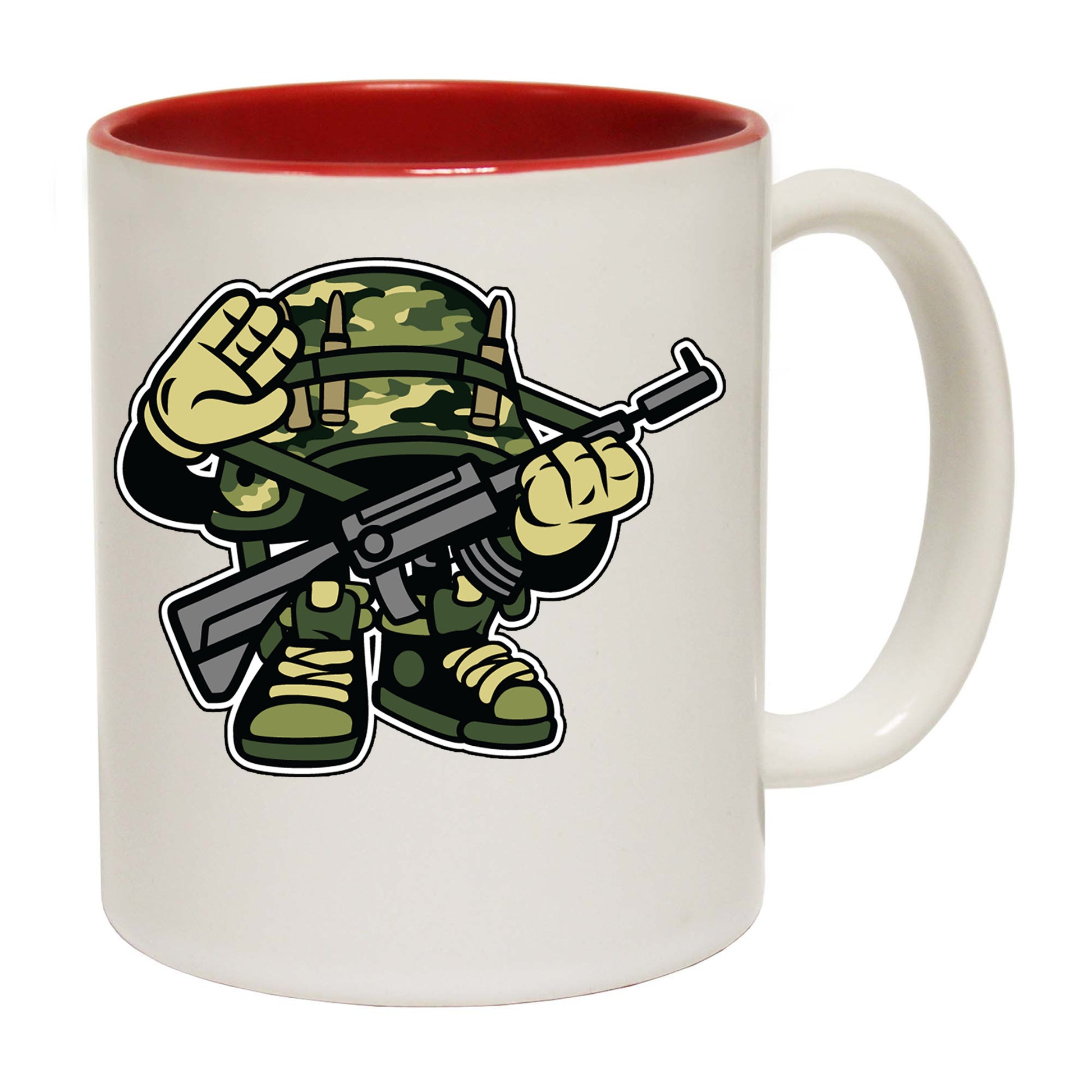 Soldier Cartoon Army - Funny Coffee Mug