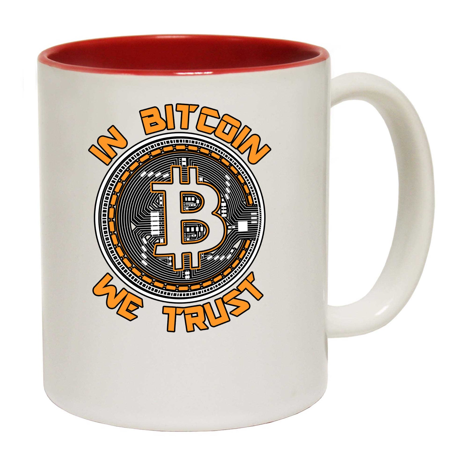 In Bitcoin We Trust Crypto Large Coin Design - Funny Coffee Mug