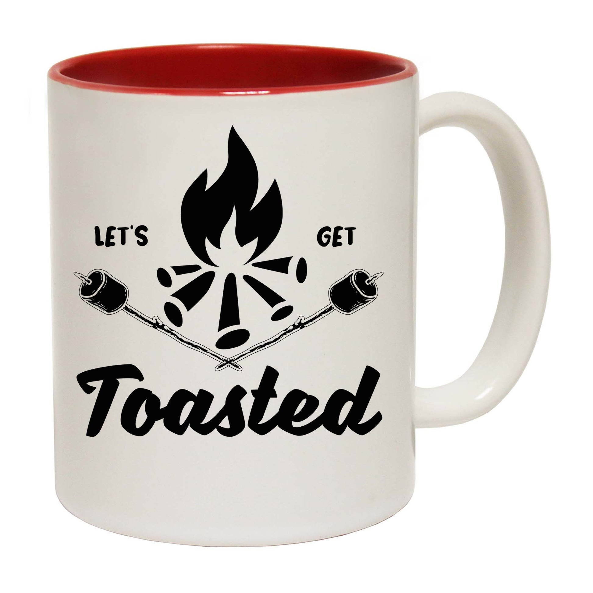 Lets Get Toasted Marshmallows Camping Campfire - Funny Coffee Mug