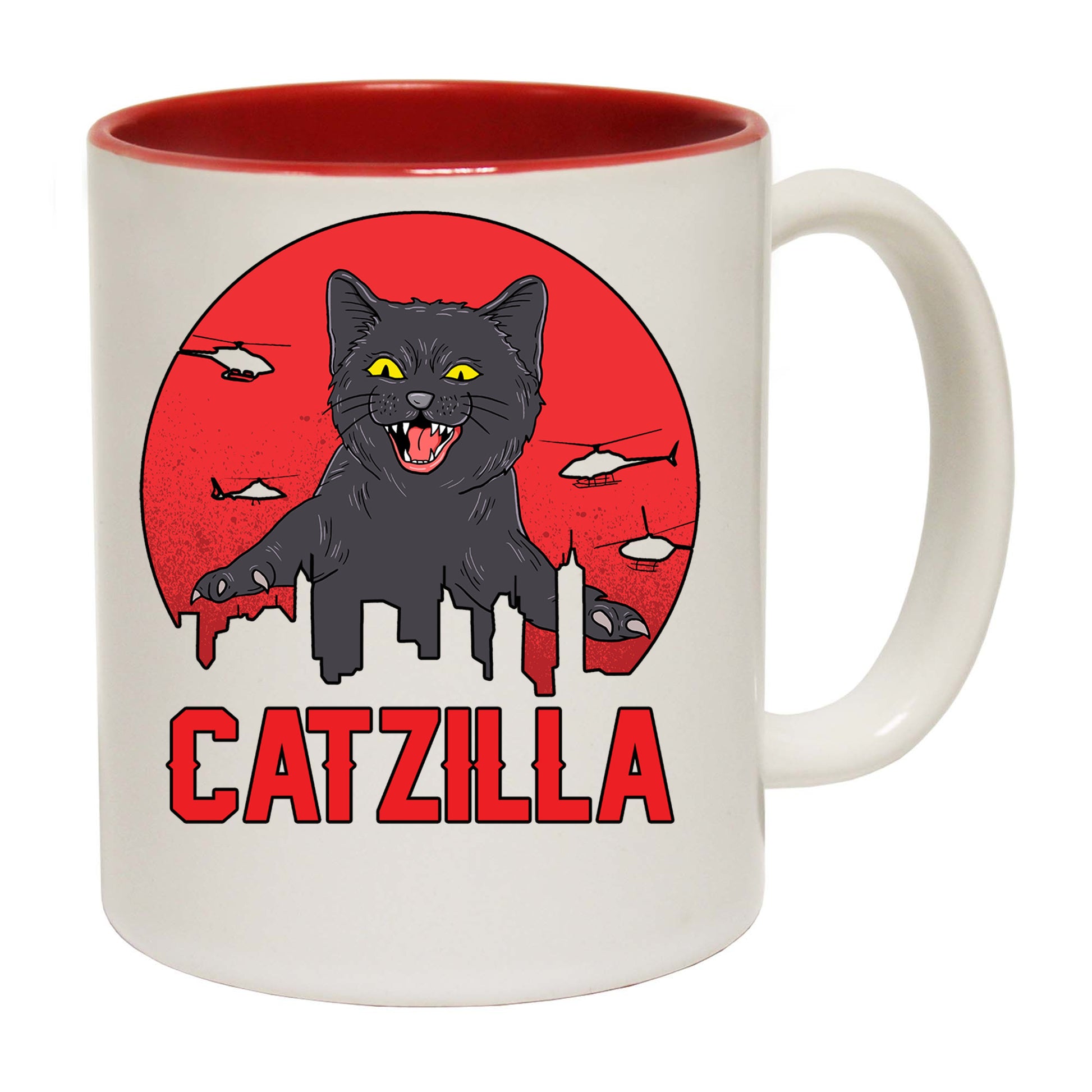 Catzilla Kitten Pussy Cat Cats - Funny Coffee Mug