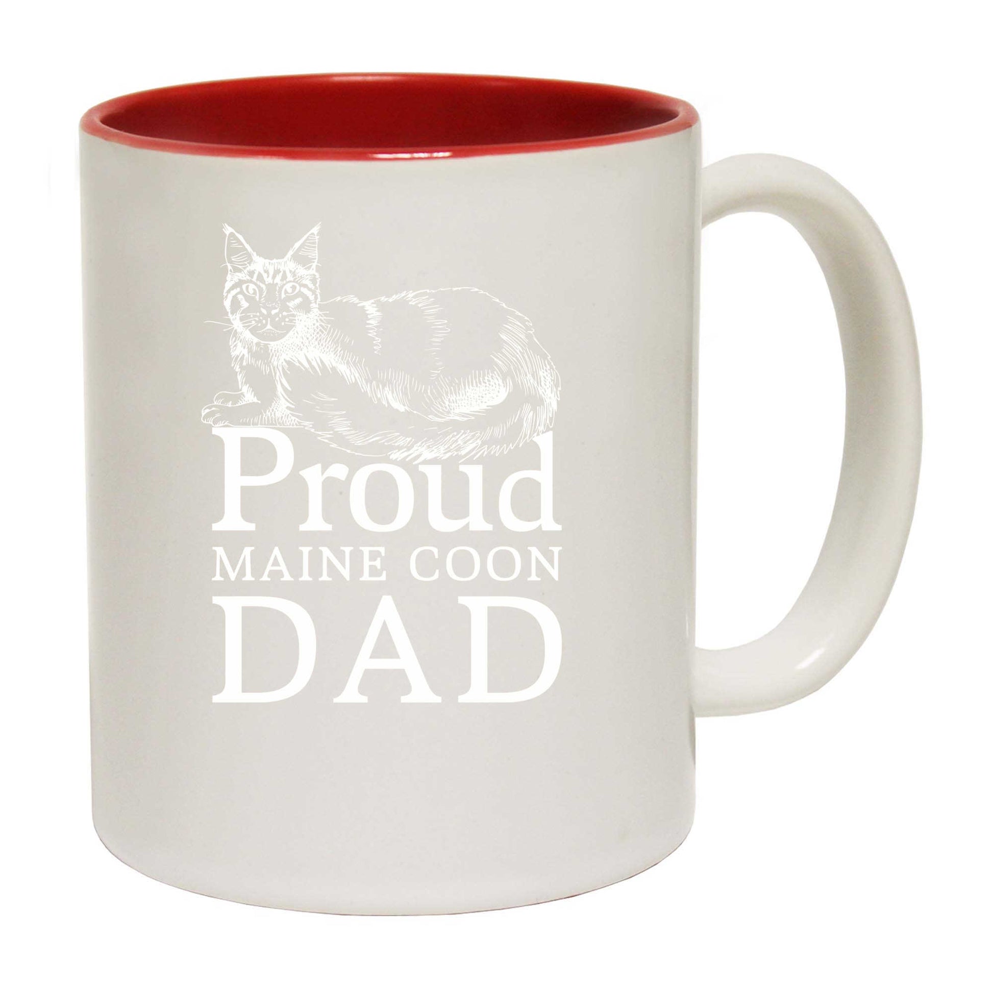 Proud Maine Coon Cat Dad - Funny Coffee Mug