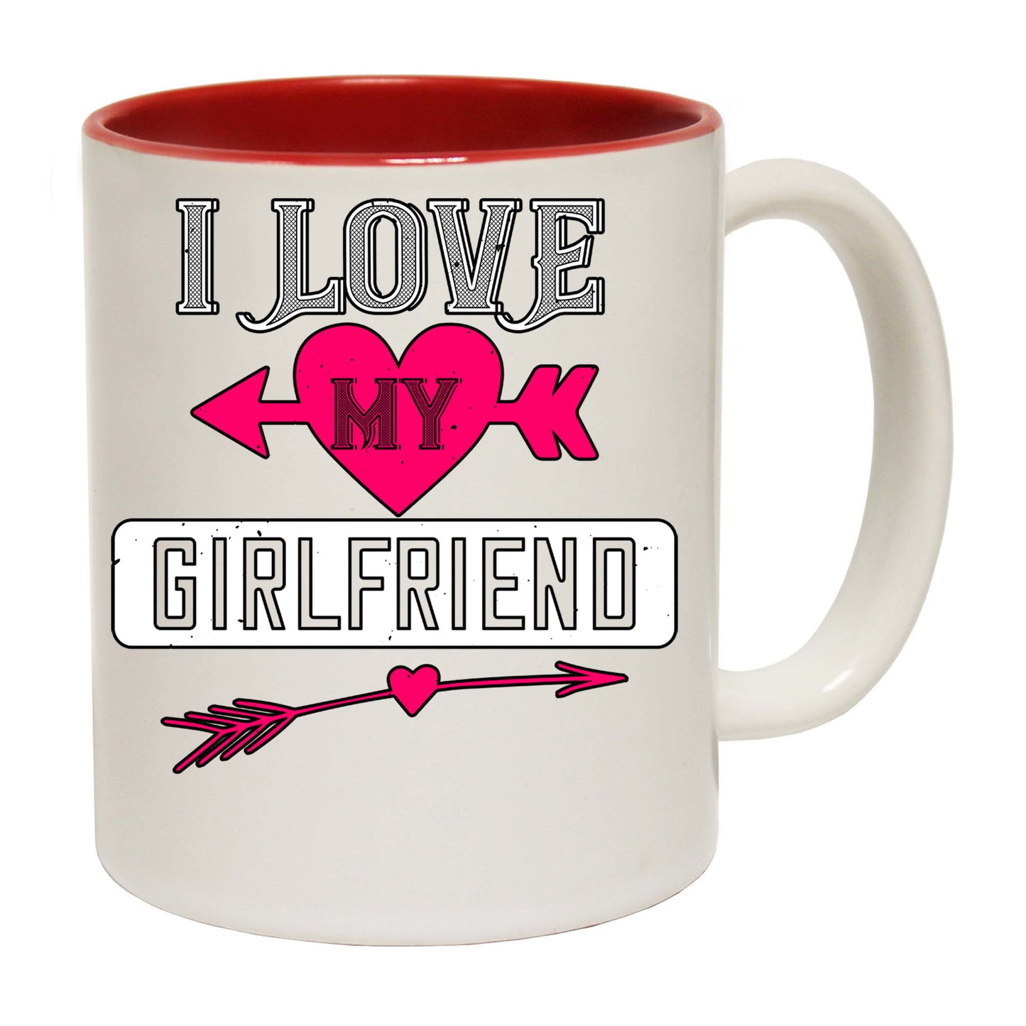 I Love My Girlfriend Valentine - Funny Coffee Mug