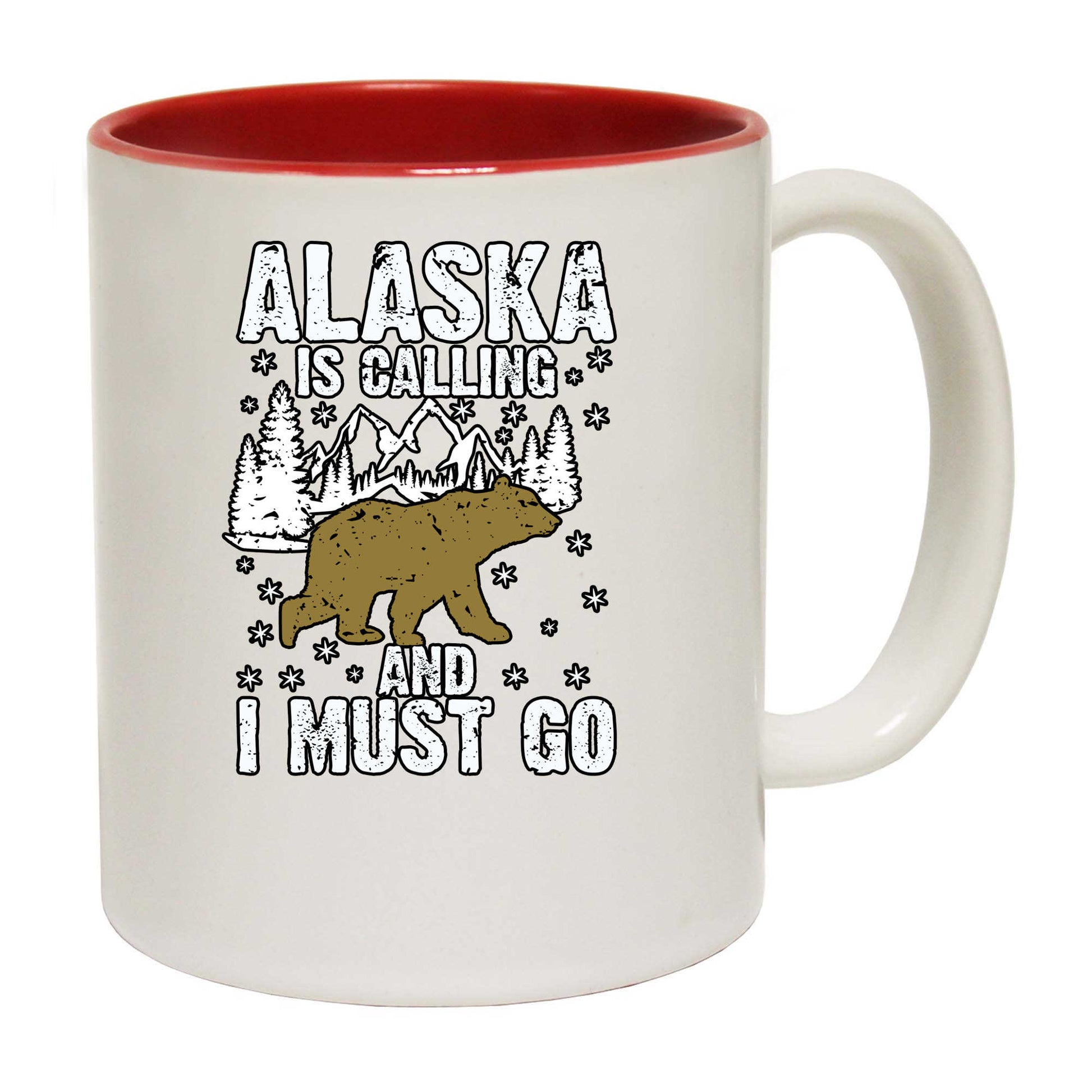 Alaska Is Calling And I Must Go Bear - Funny Coffee Mug