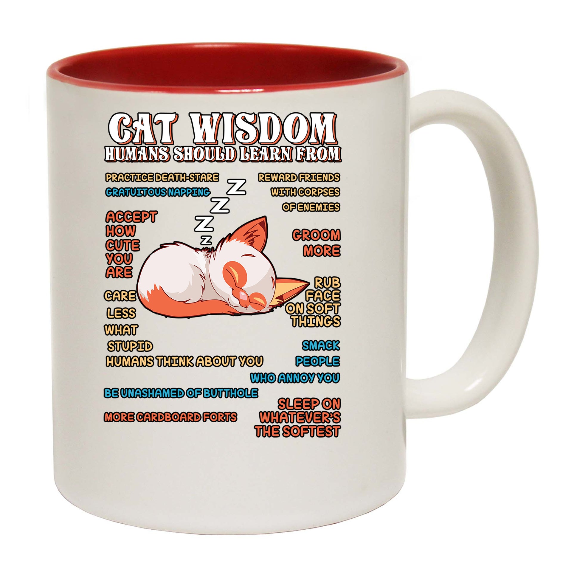 Cat Wisdom Cats Pussy Kitten - Funny Coffee Mug