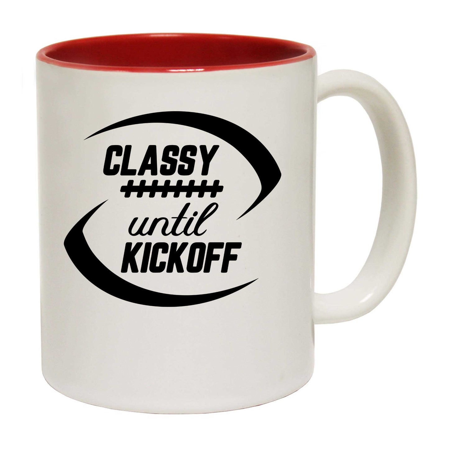 Classy Until Kickoff Australian Footie Football - Funny Coffee Mug