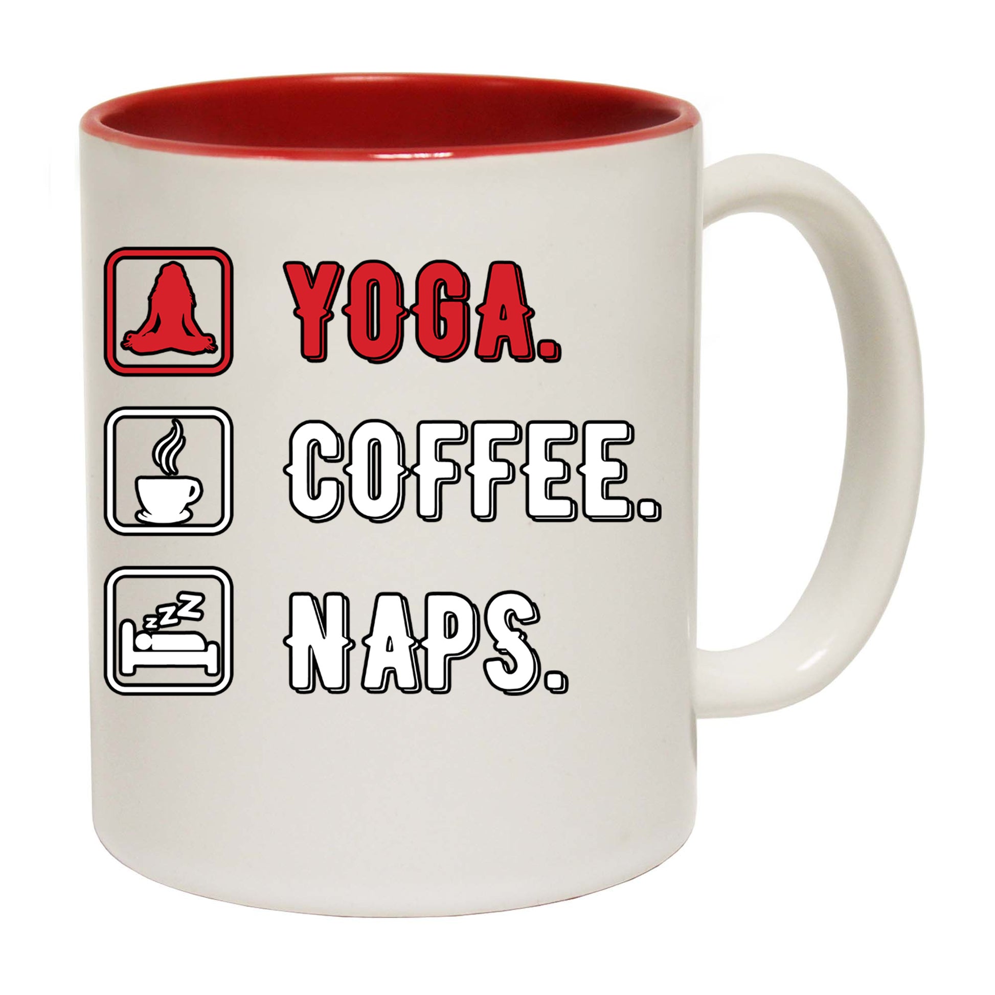 Yoga Coffee Naps - Funny Coffee Mug