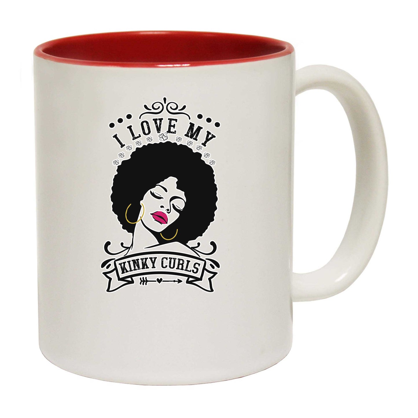 I Love My Kinky Curls Afro - Funny Coffee Mug