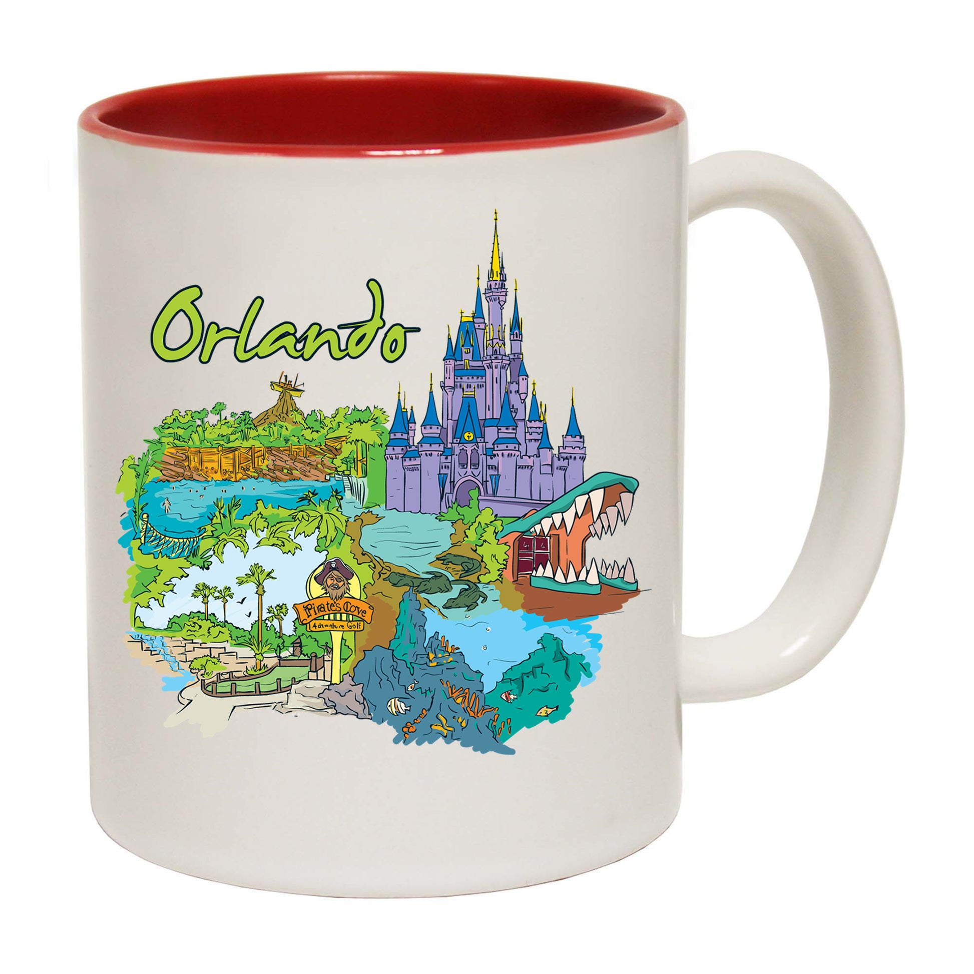 Orlando Florida Usa Country Flag Destination - Funny Coffee Mug