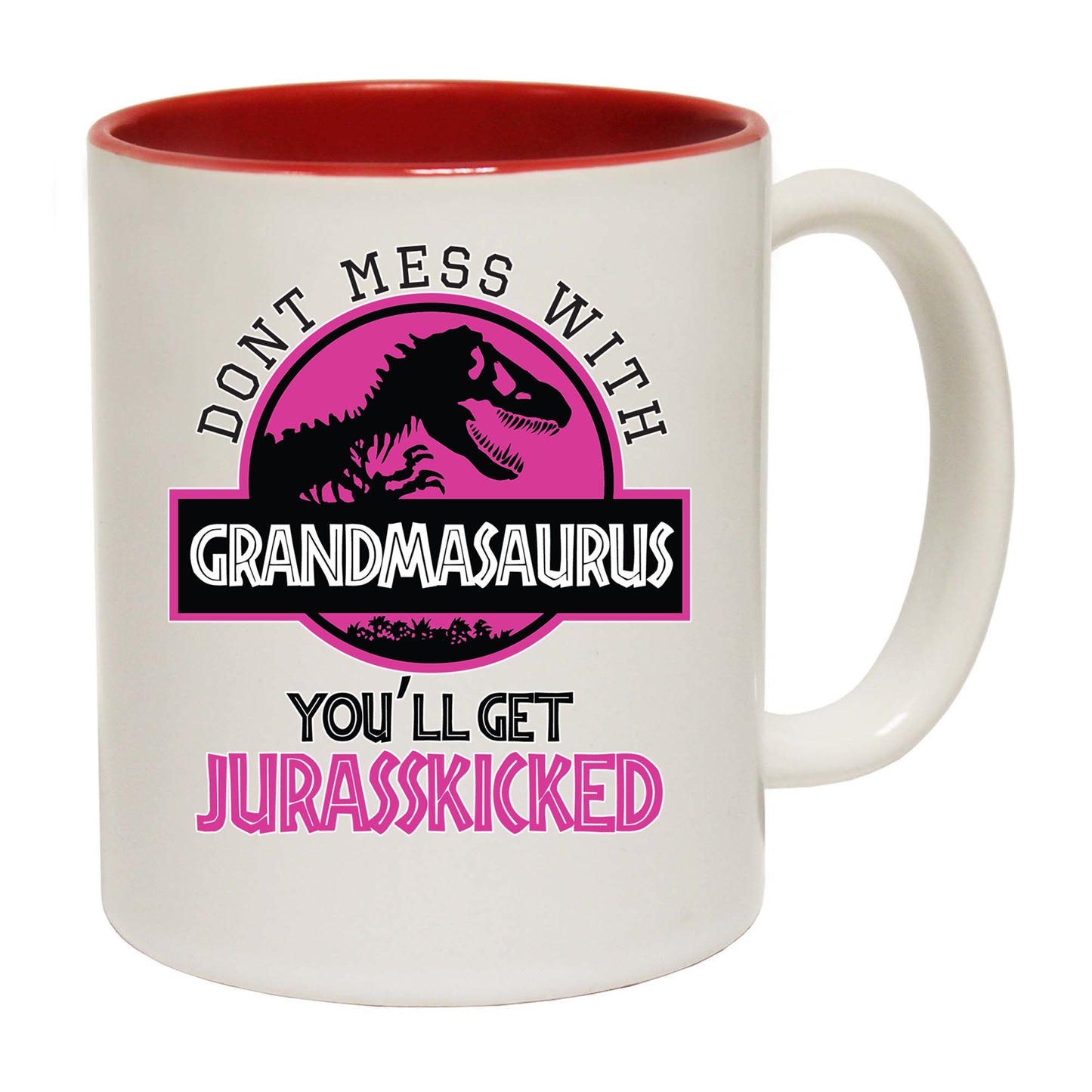 Dont Mess With Grandma Nana Dinosaur Dino - Funny Coffee Mug