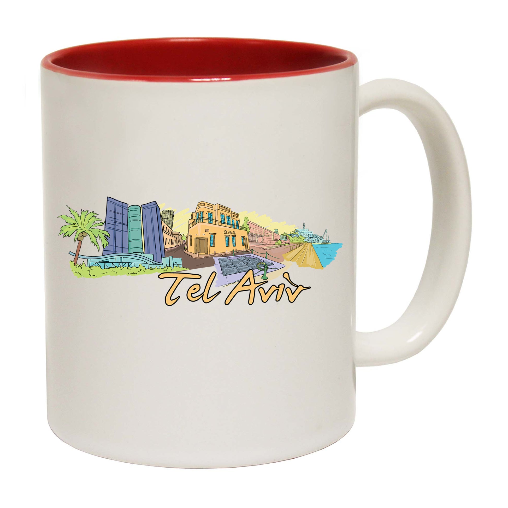 Tel Aviv Israel Country Flag Destination - Funny Coffee Mug