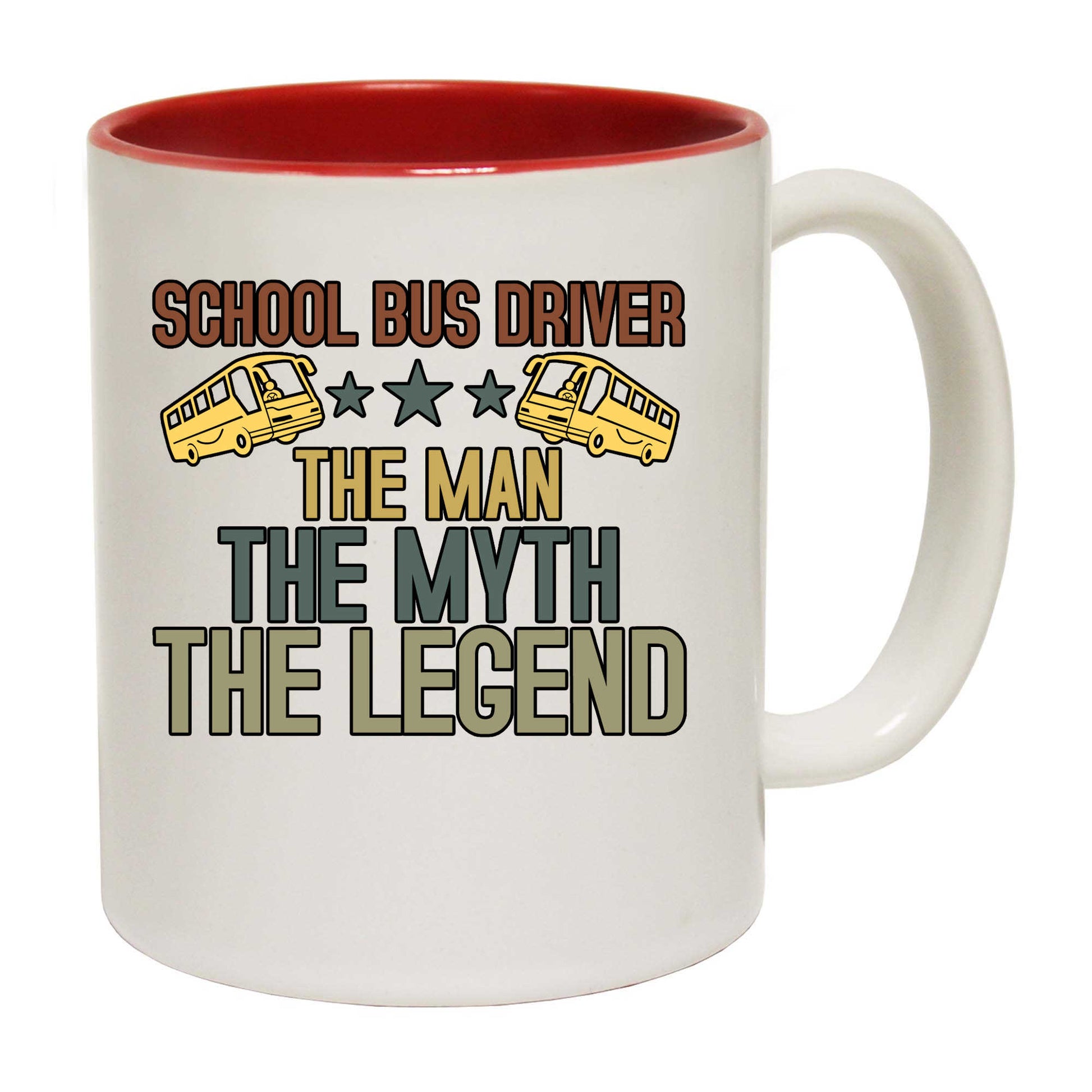 School Bus Driver The Man The Myth The Legend - Funny Coffee Mug