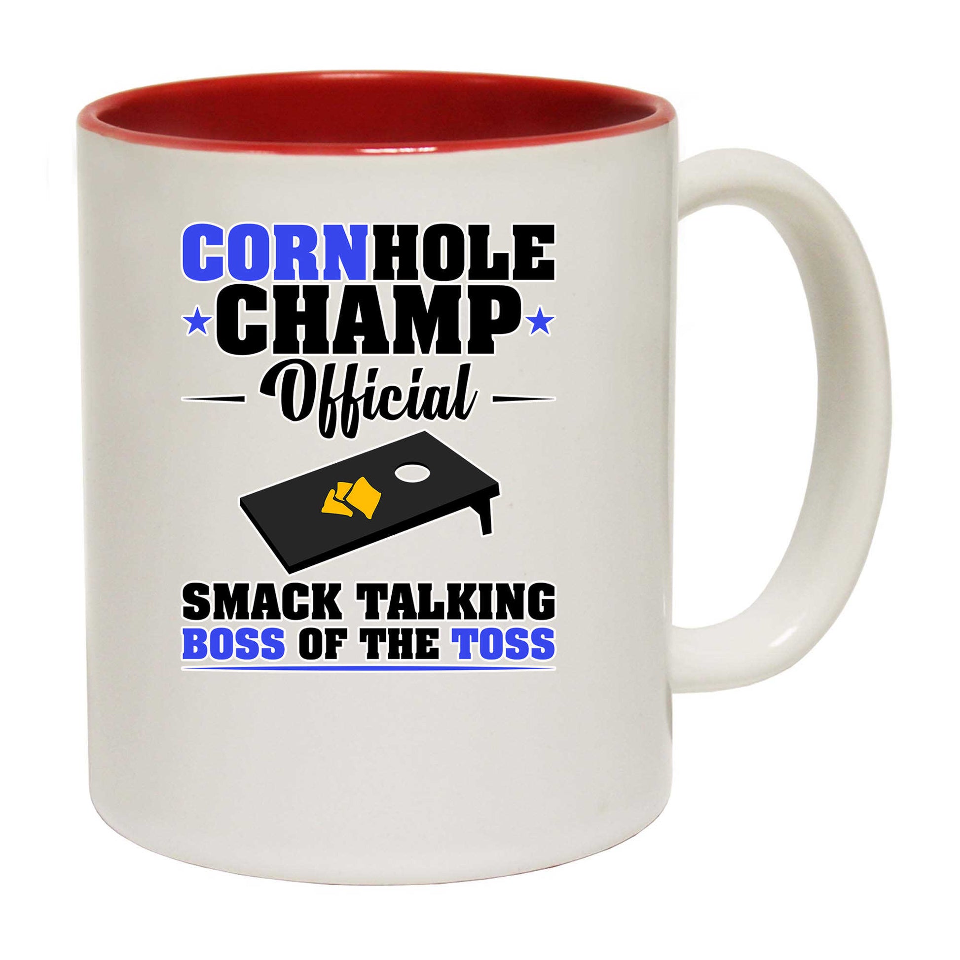 Cornhole Champ Official Smack Talking Boss Of The Toss - Funny Coffee Mug