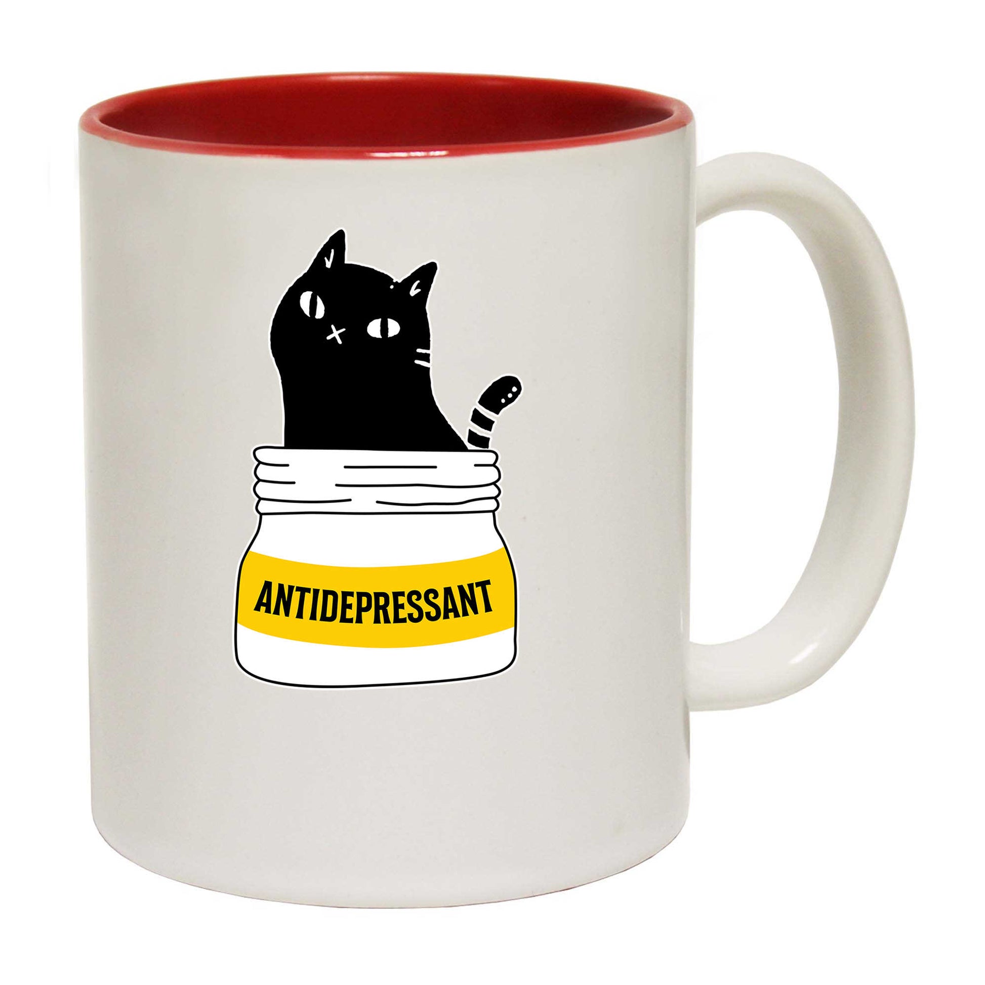 Antidepressant Love Cats Cat - Funny Coffee Mug