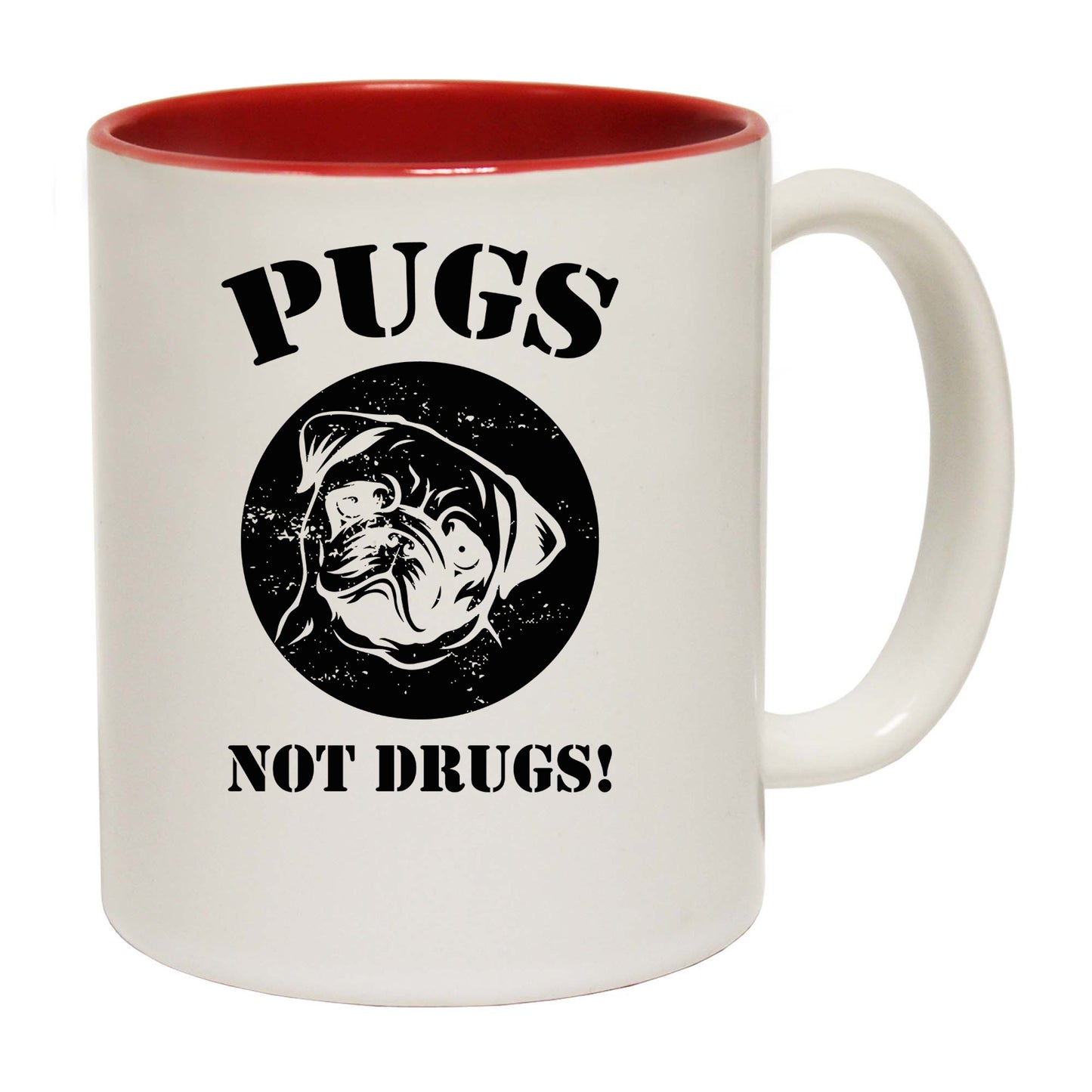 Pugs Not Drugs V2 Dogs Dog Pet Animal - Funny Coffee Mug