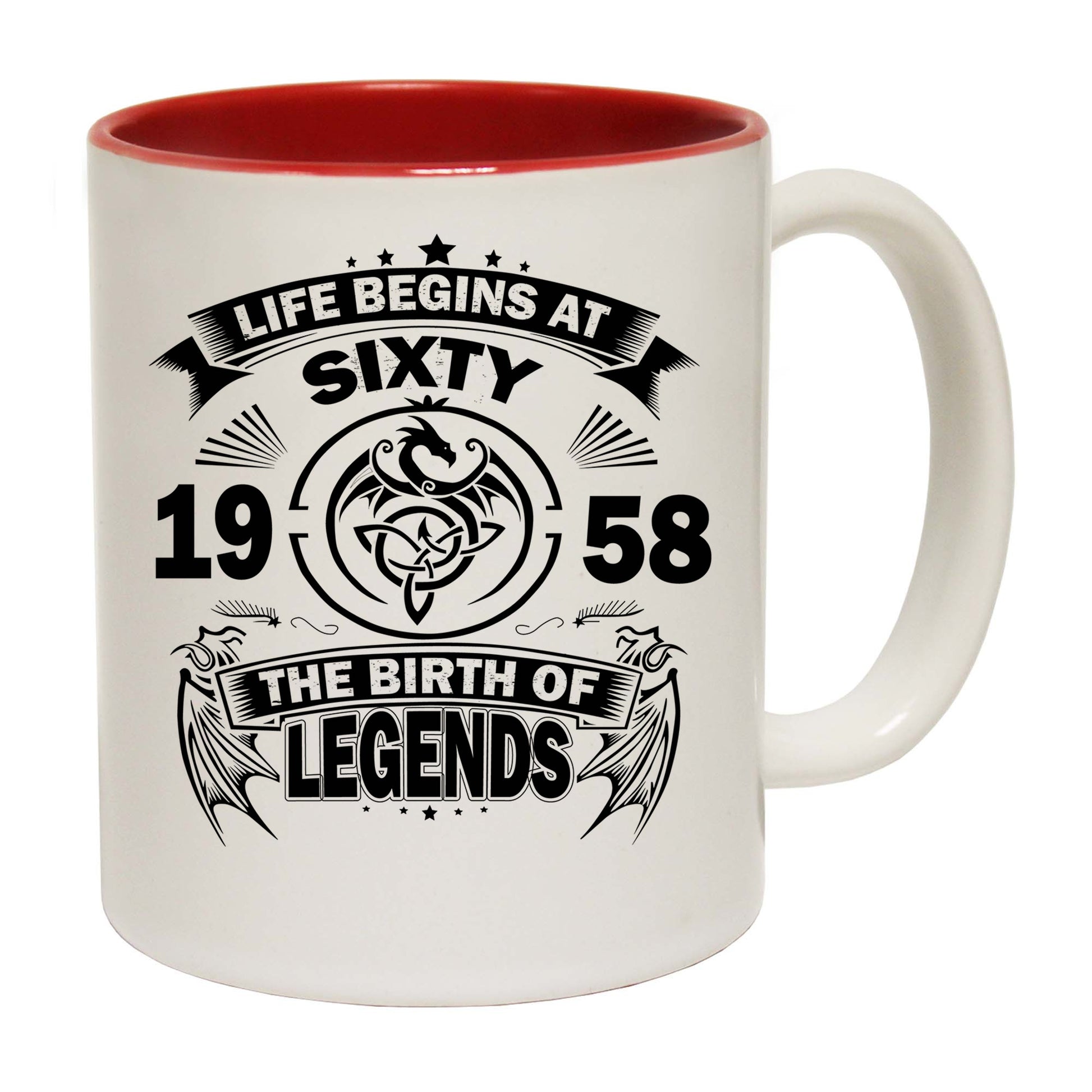 Life Begins At Sixty 60 Age Birthday - Funny Coffee Mug