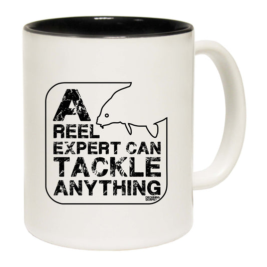 Dw A Reel Expert Can Tackle Anything - Funny Coffee Mug