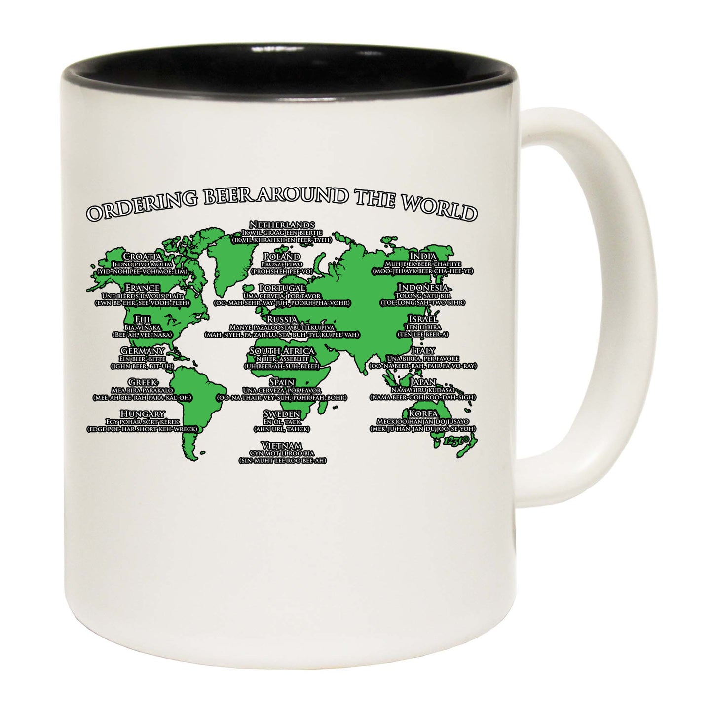 Ordering Beer Around The World - Funny Coffee Mug