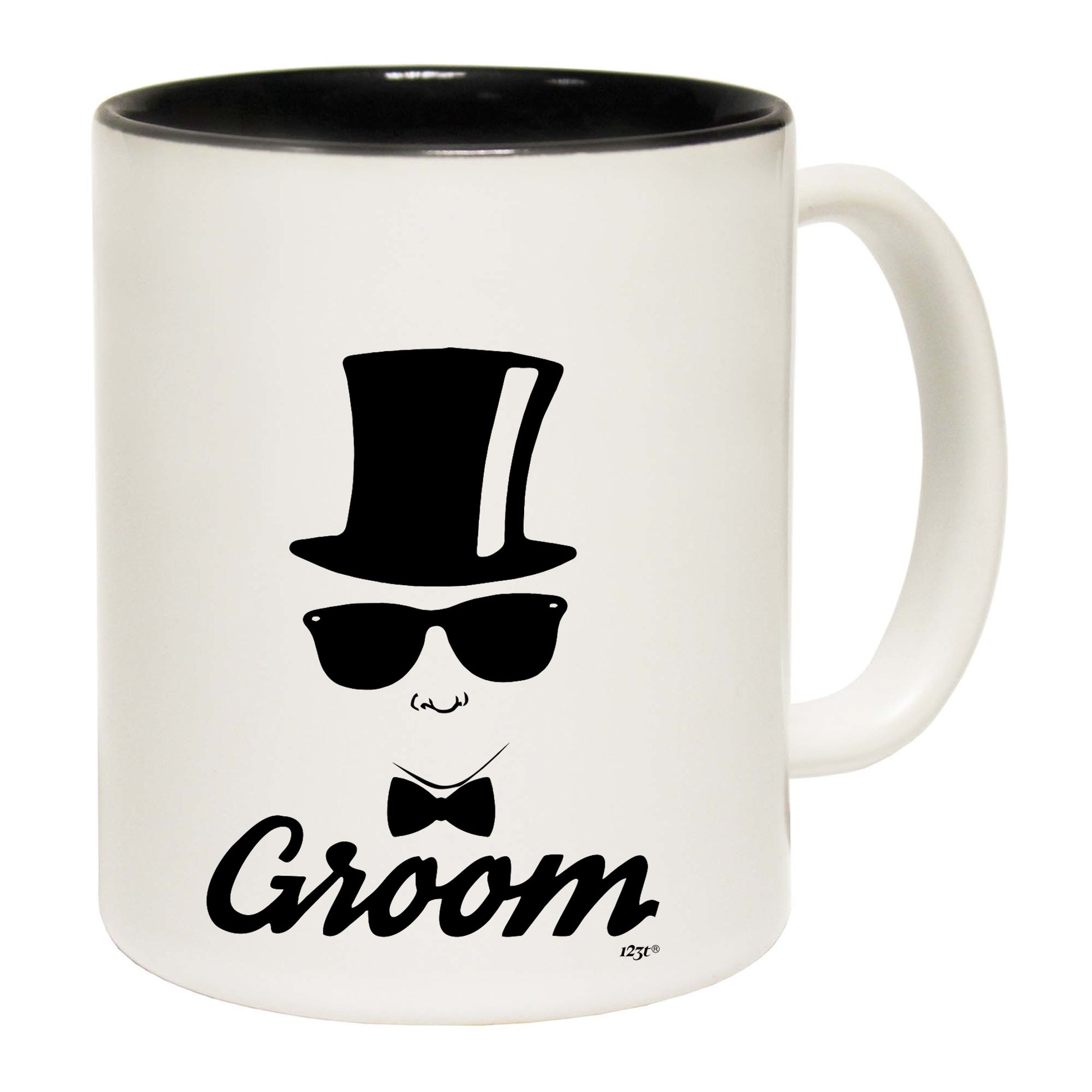 Groom Glasses Top Hat Married - Funny Coffee Mug