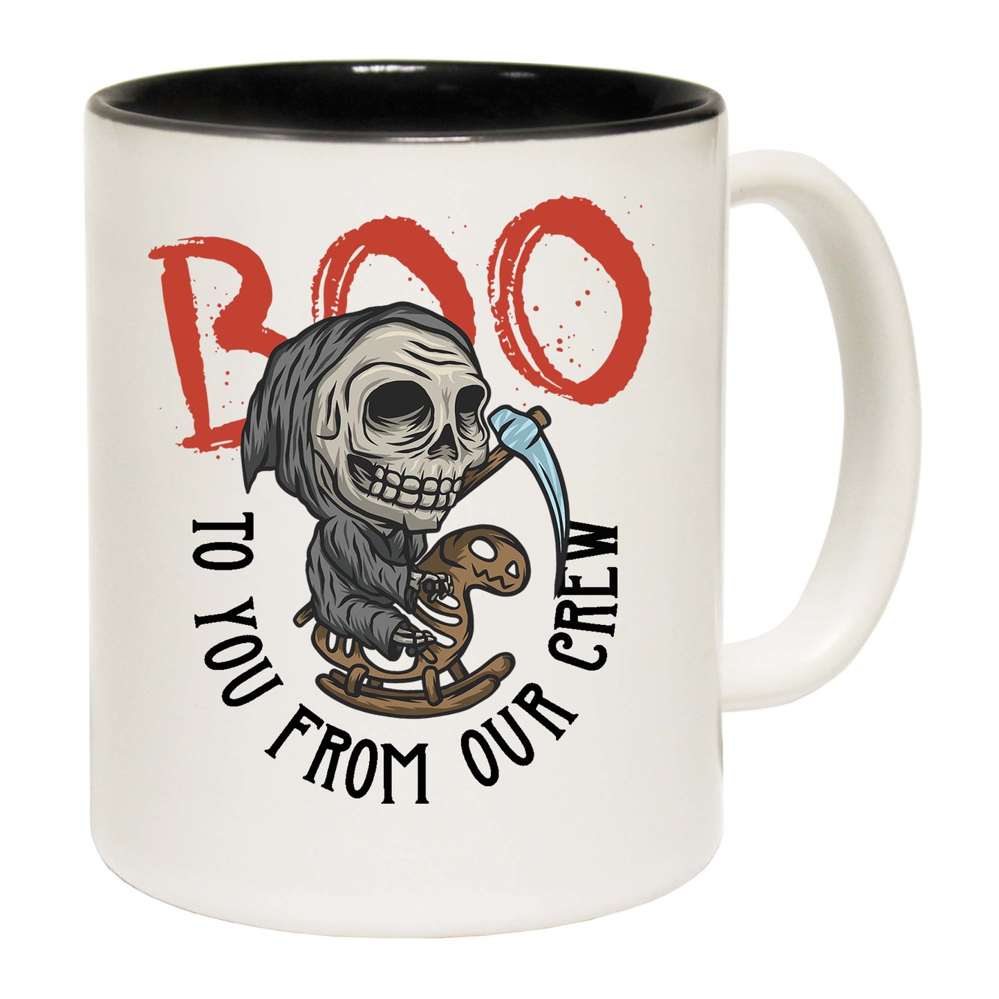 Boo To You From The Crew Halloween - Funny Coffee Mug