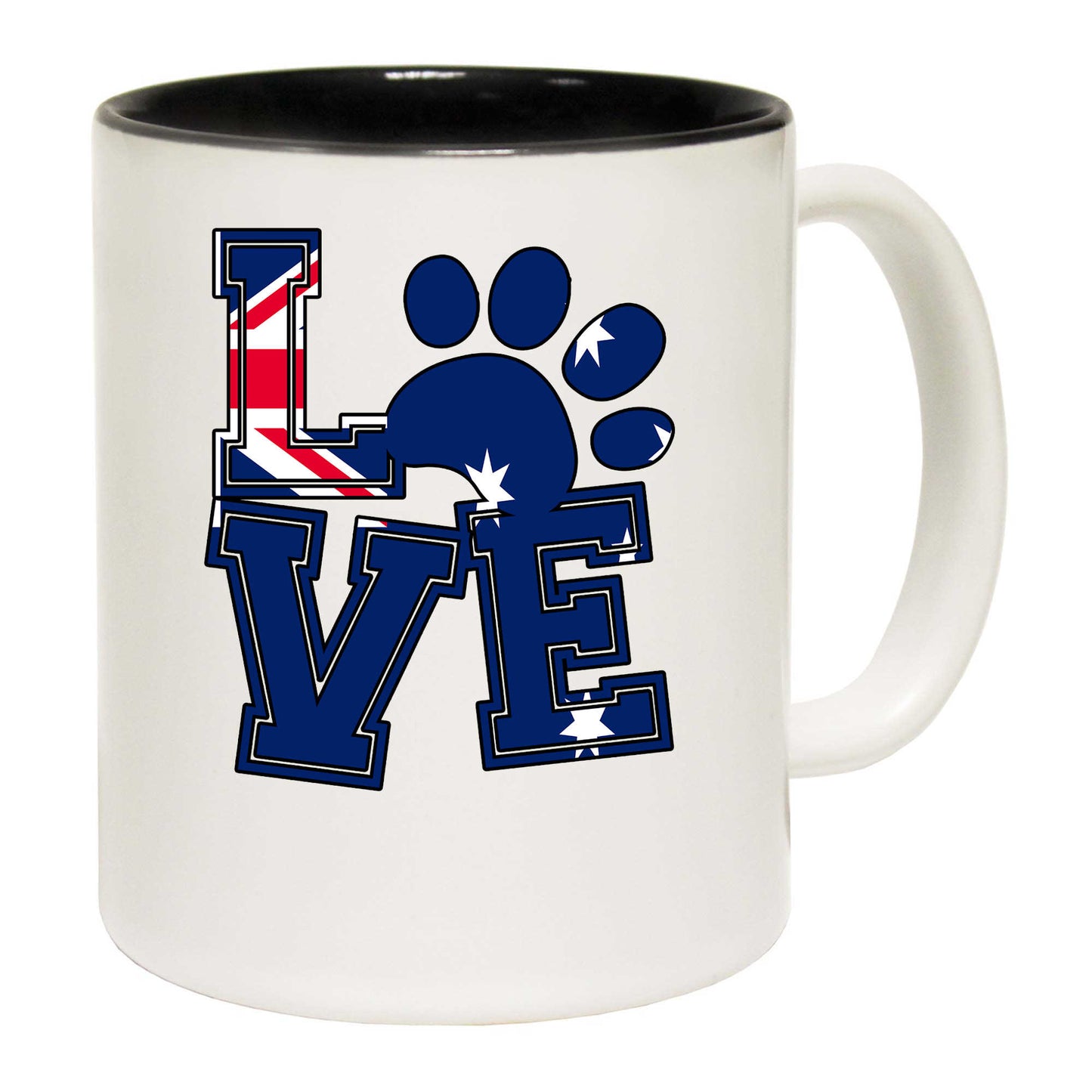 Love Australia Paw Print - Funny Coffee Mug