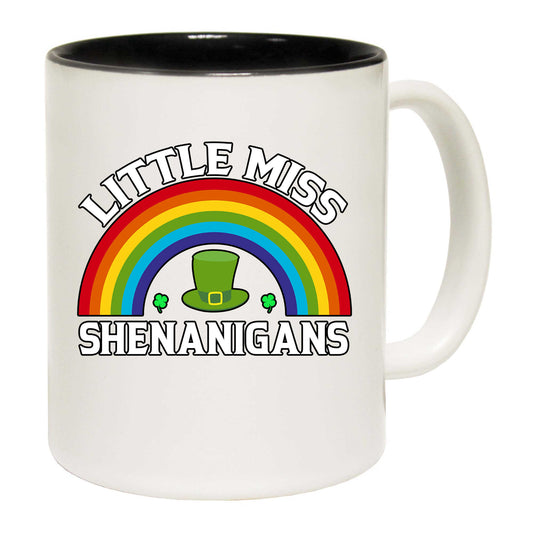 Lirttle Miss Shenanigans Irish St Patricks Day Ireland - Funny Coffee Mug