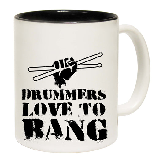 Drummers Love To Bang Music Drum - Funny Coffee Mug