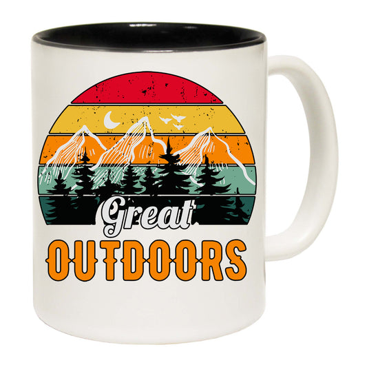 Great Outdoors Camping Camp Hiking - Funny Coffee Mug