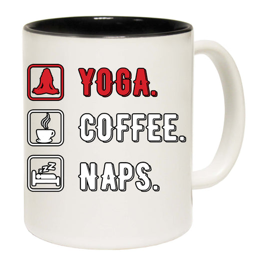 Yoga Coffee Naps - Funny Coffee Mug